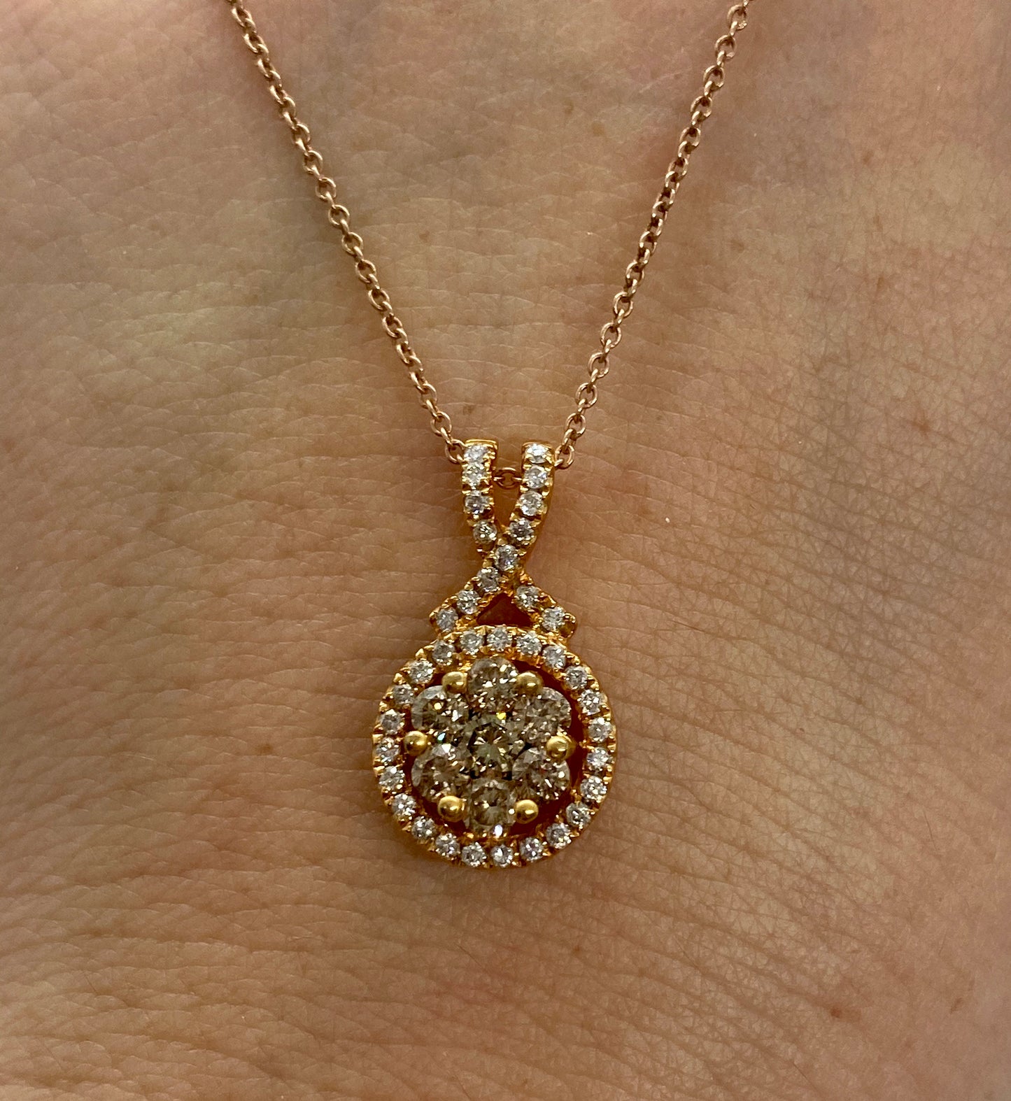 Chocolate Diamond Pendant  P05051 - Royal Gems and Jewelry