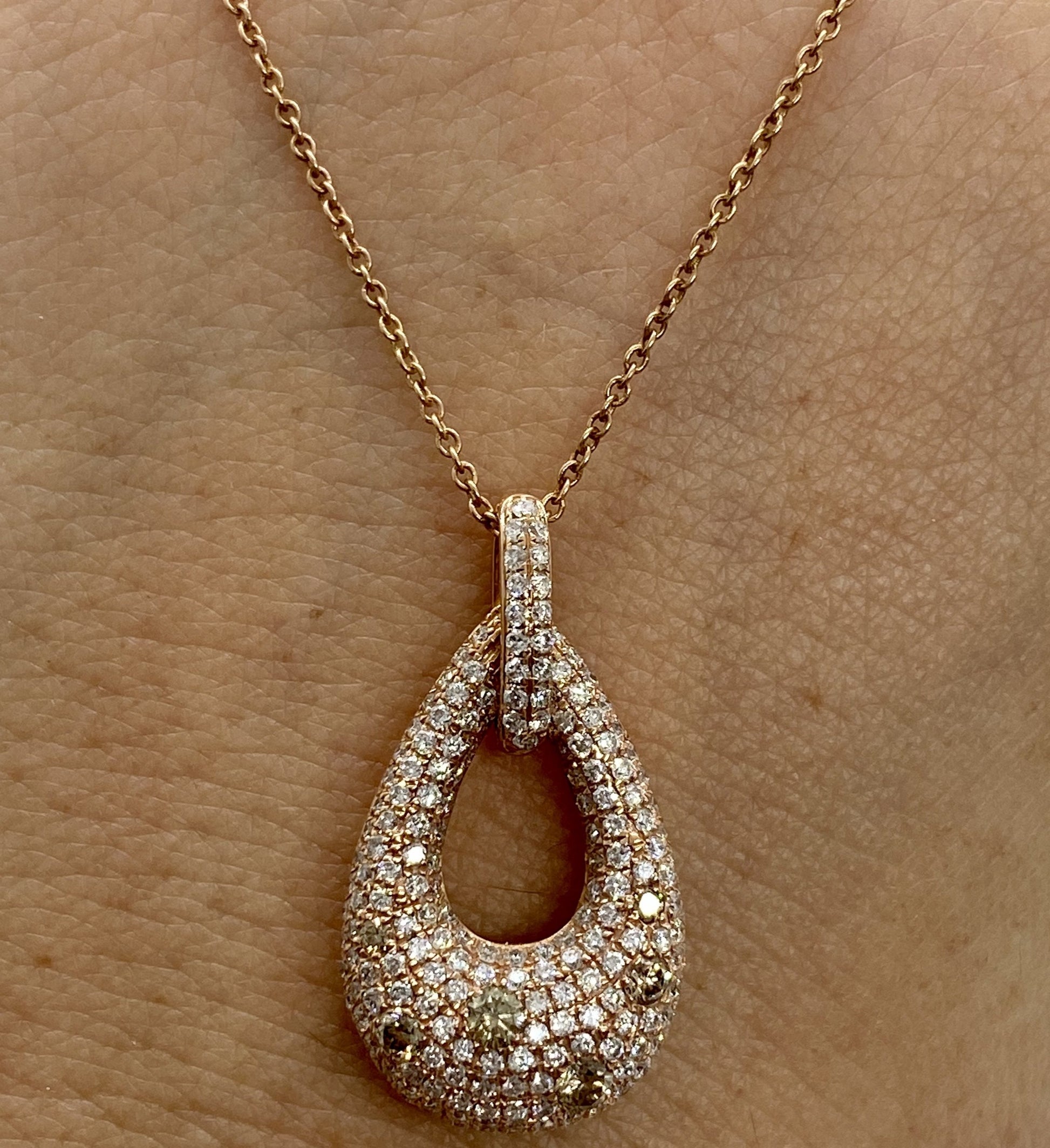 Chocolate Diamond Pendant  P07450 - Royal Gems and Jewelry
