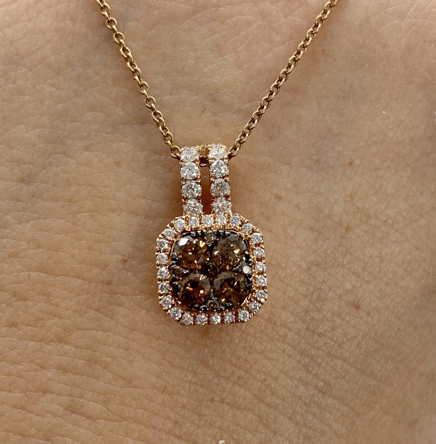 Chocolate Diamond Pendant P09415 - Royal Gems and Jewelry