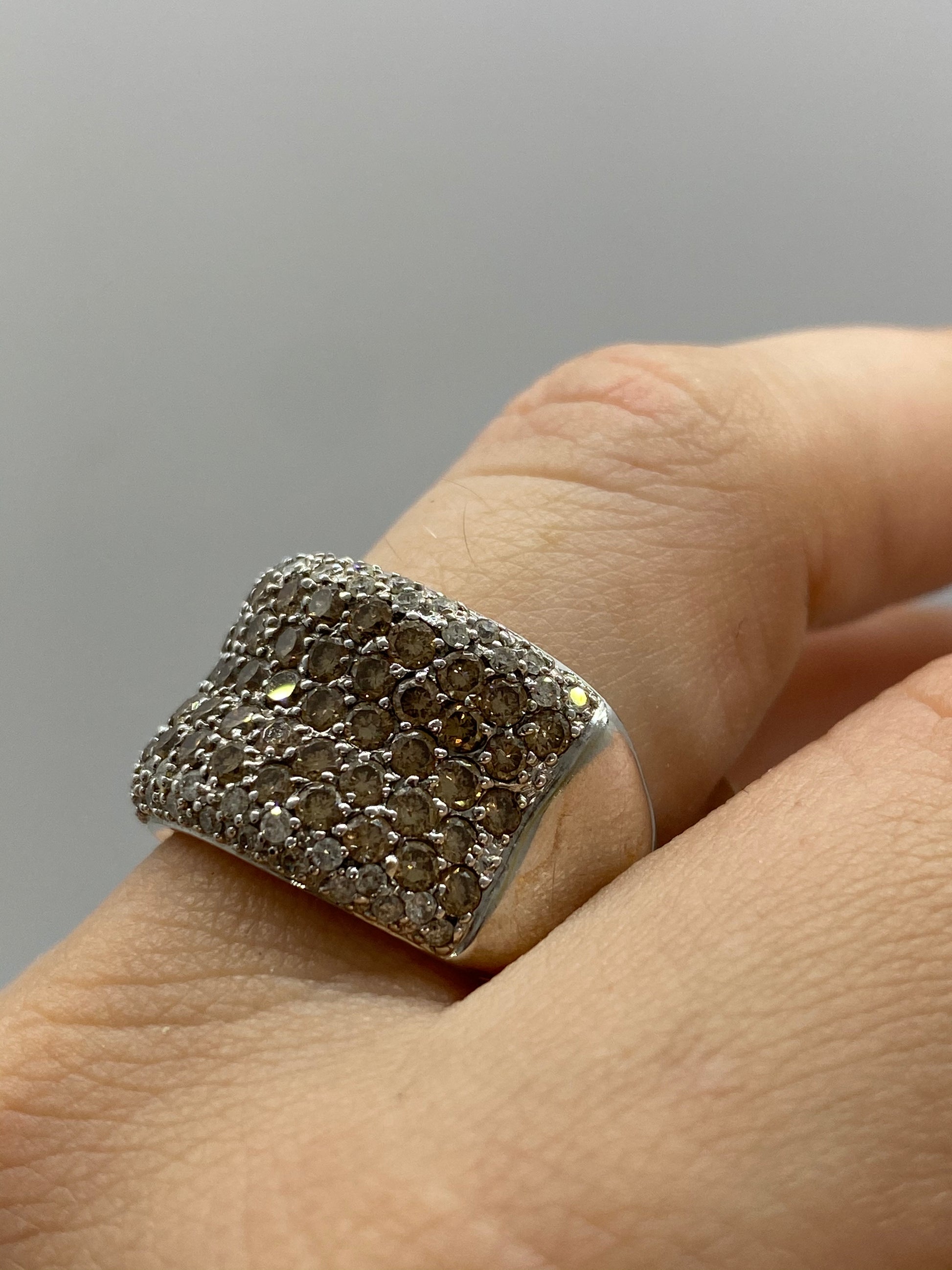 Chocolate Diamond Ring R02666 - Royal Gems and Jewelry