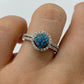 Blue Diamond Ring R03018 - Royal Gems and Jewelry
