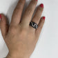 Black Diamond Ring R04396 - Royal Gems and Jewelry