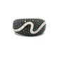 Black Diamond Ring R04396 - Royal Gems and Jewelry