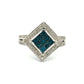 Blue Diamond Ring R04429 - Royal Gems and Jewelry