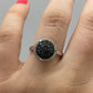 Black Diamond Ring R02643 - Royal Gems and Jewelry