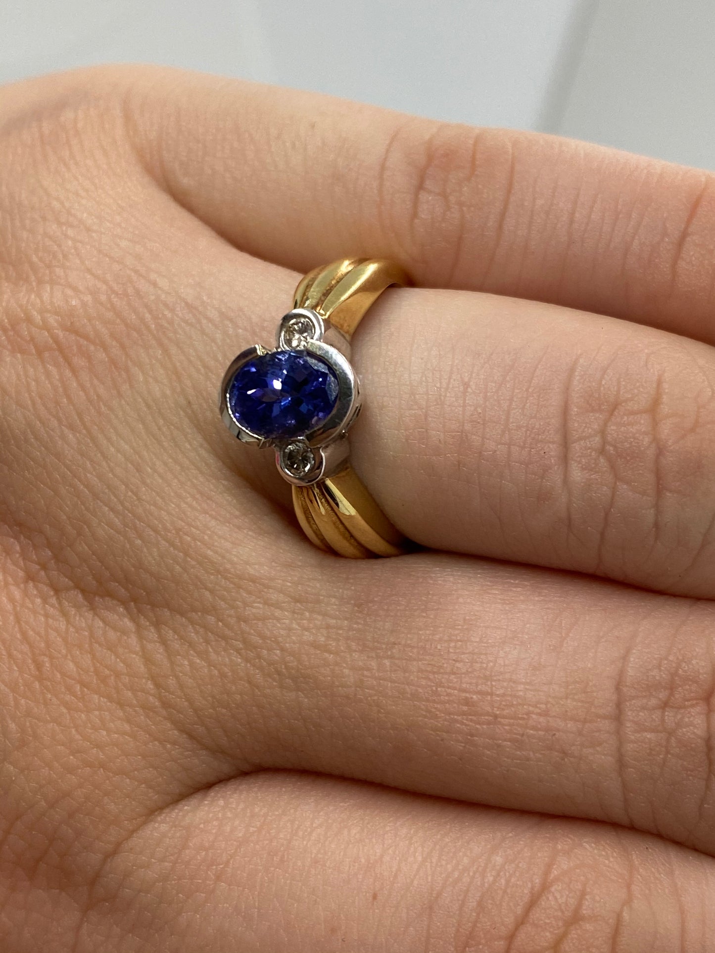 Tanzanite Ring R07078 - Royal Gems and Jewelry