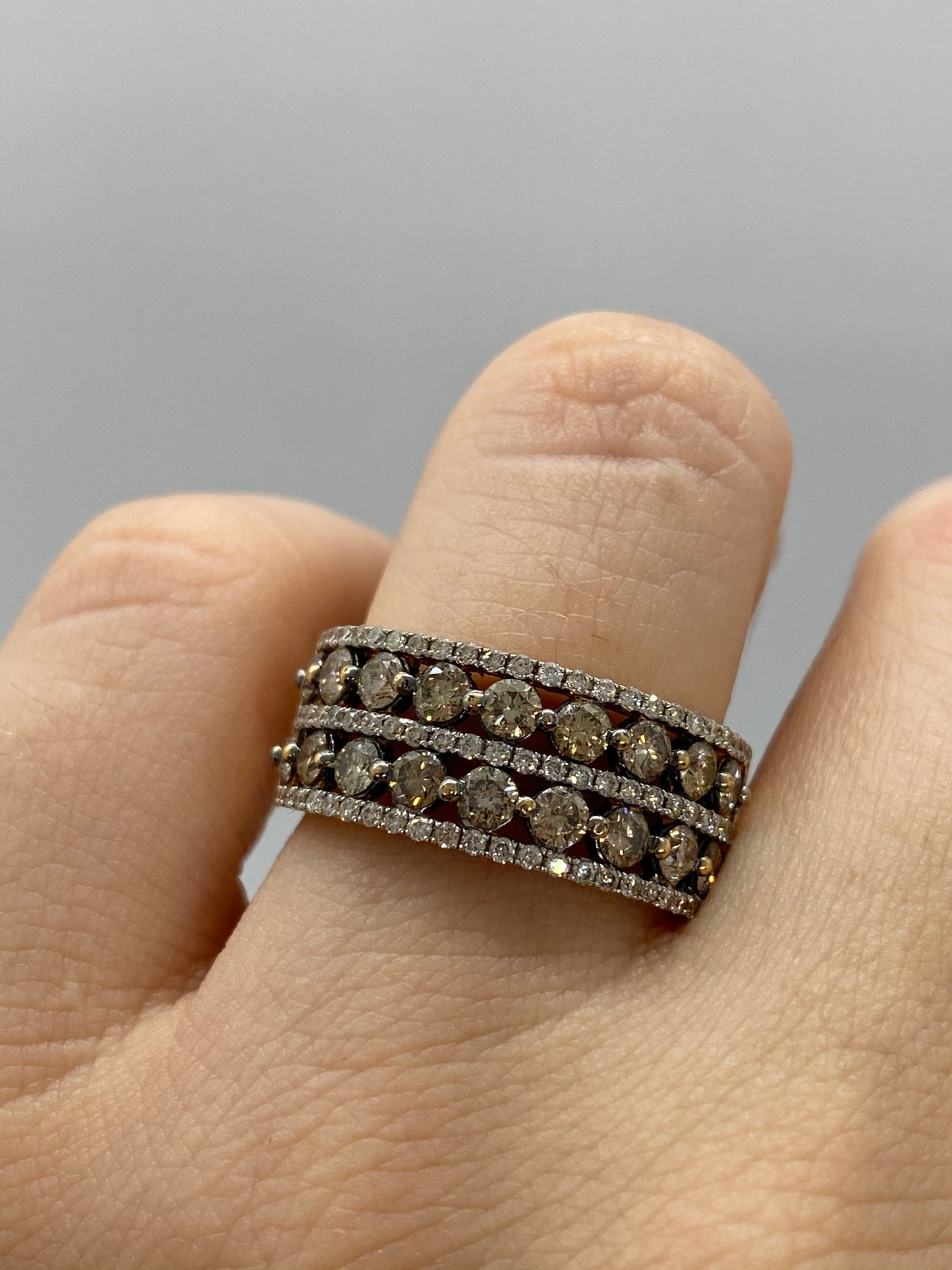 Chocolate Diamond Ring R07422 - Royal Gems and Jewelry