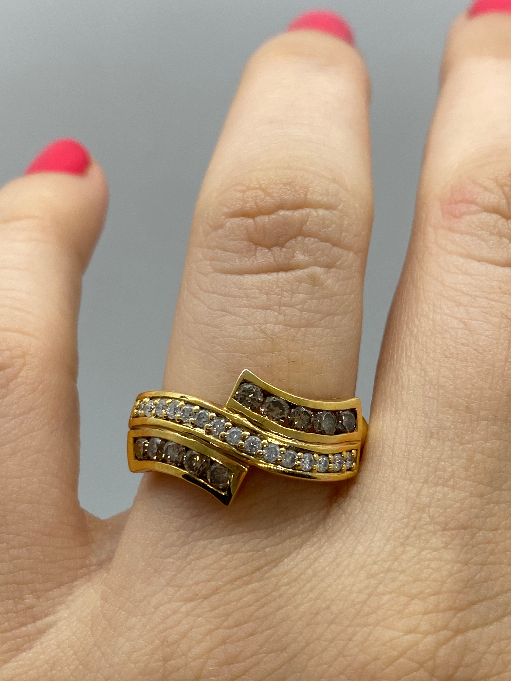 Chocolate Diamond Ring  R08914 - Royal Gems and Jewelry