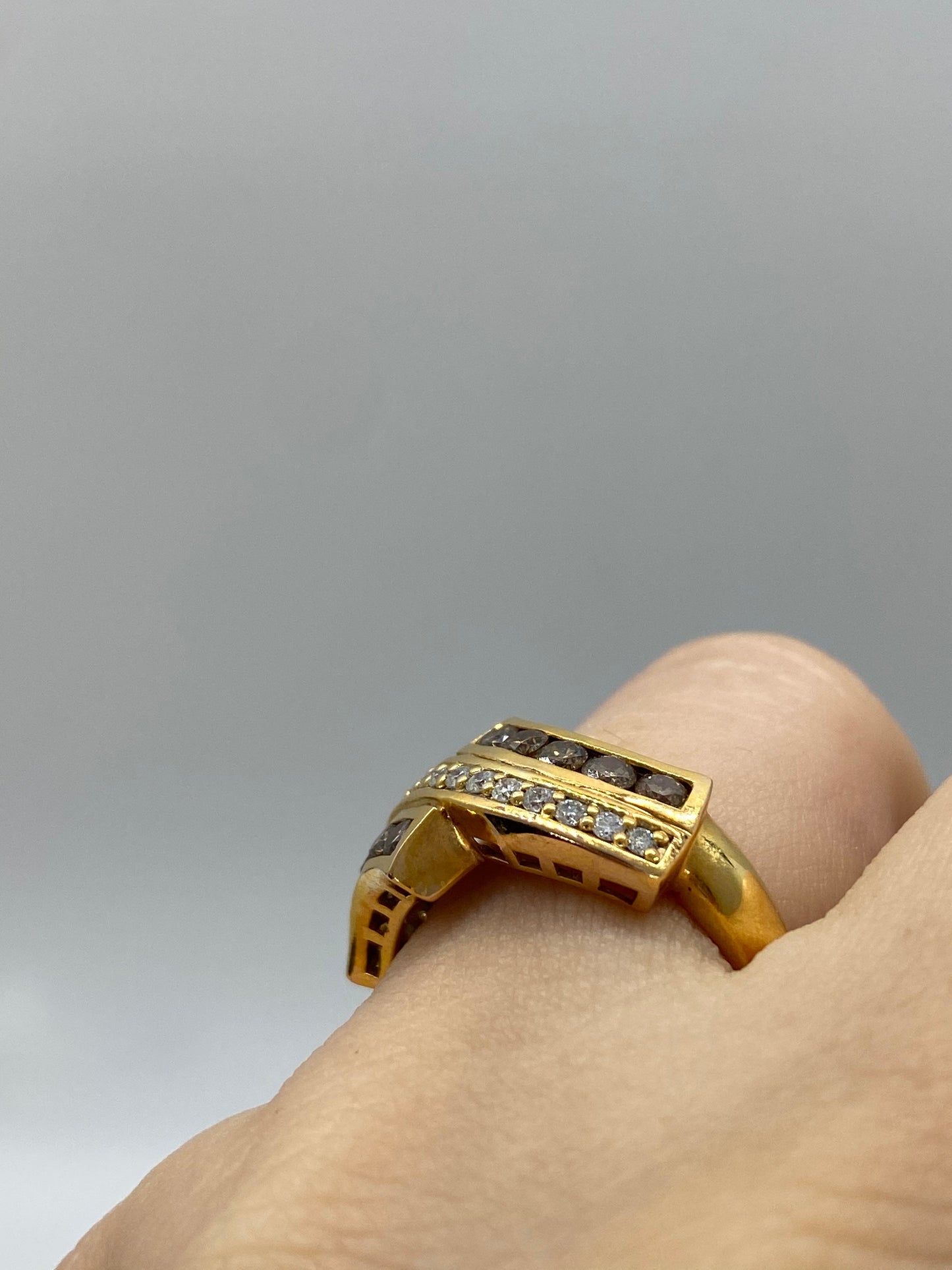 Chocolate Diamond Ring  R08914 - Royal Gems and Jewelry