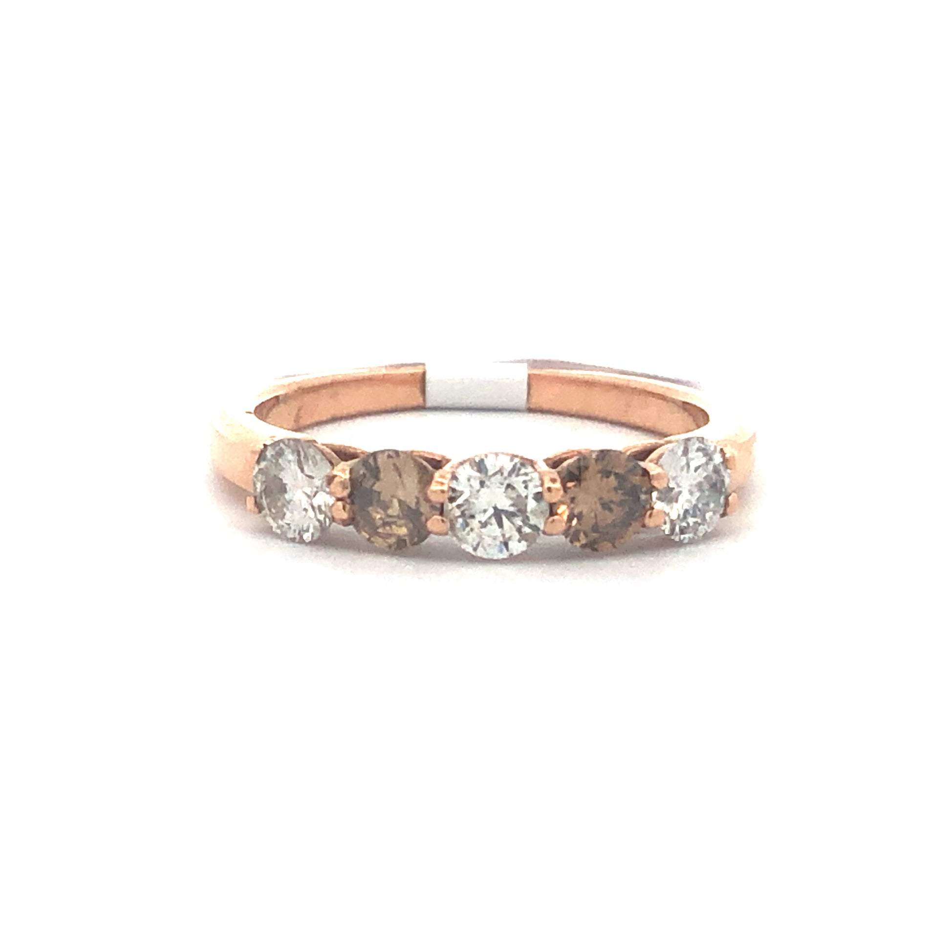 Chocolate Diamond Ring R08982 - Royal Gems and Jewelry