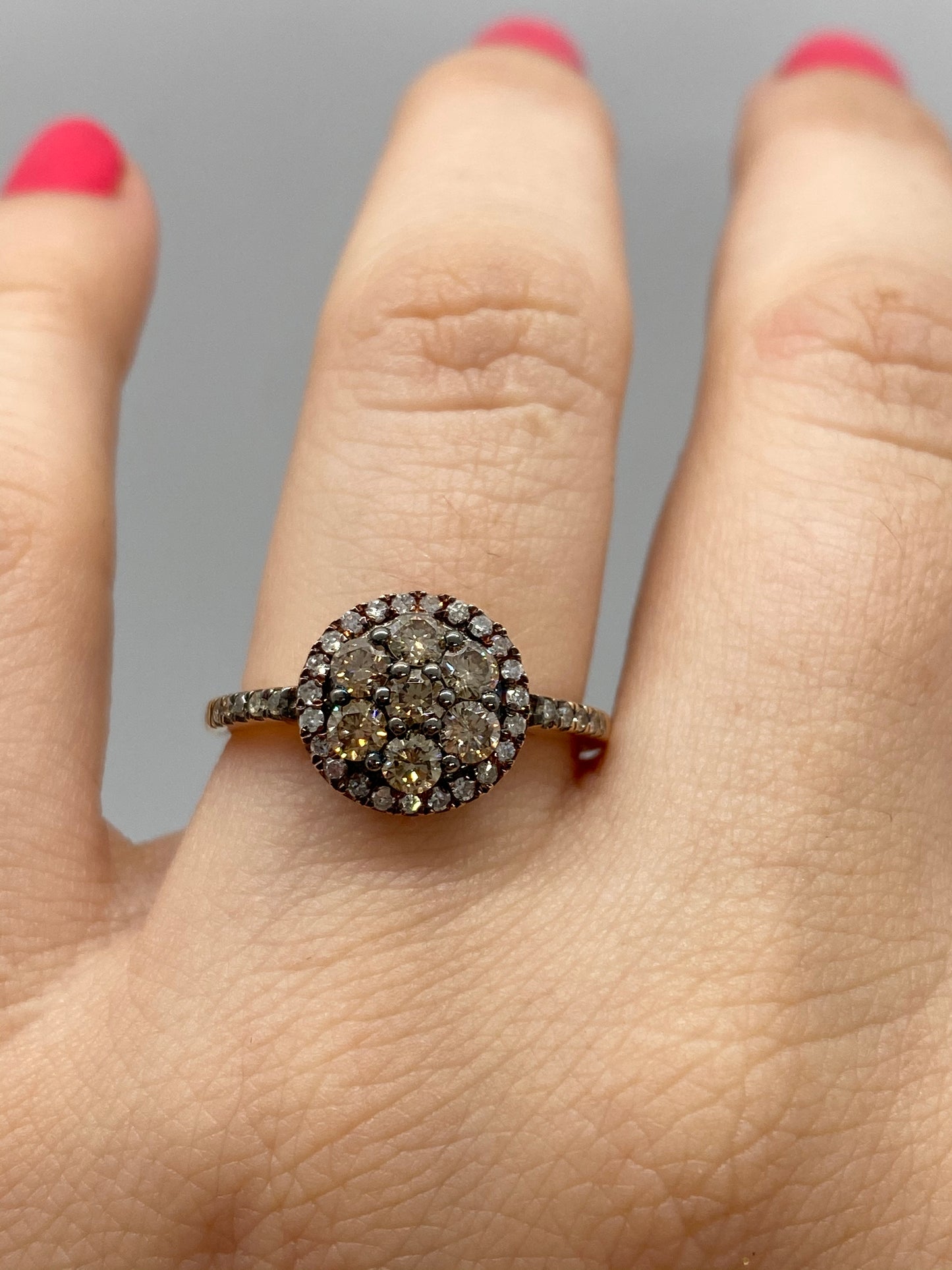 Chocolate Diamond Ring R09647 - Royal Gems and Jewelry