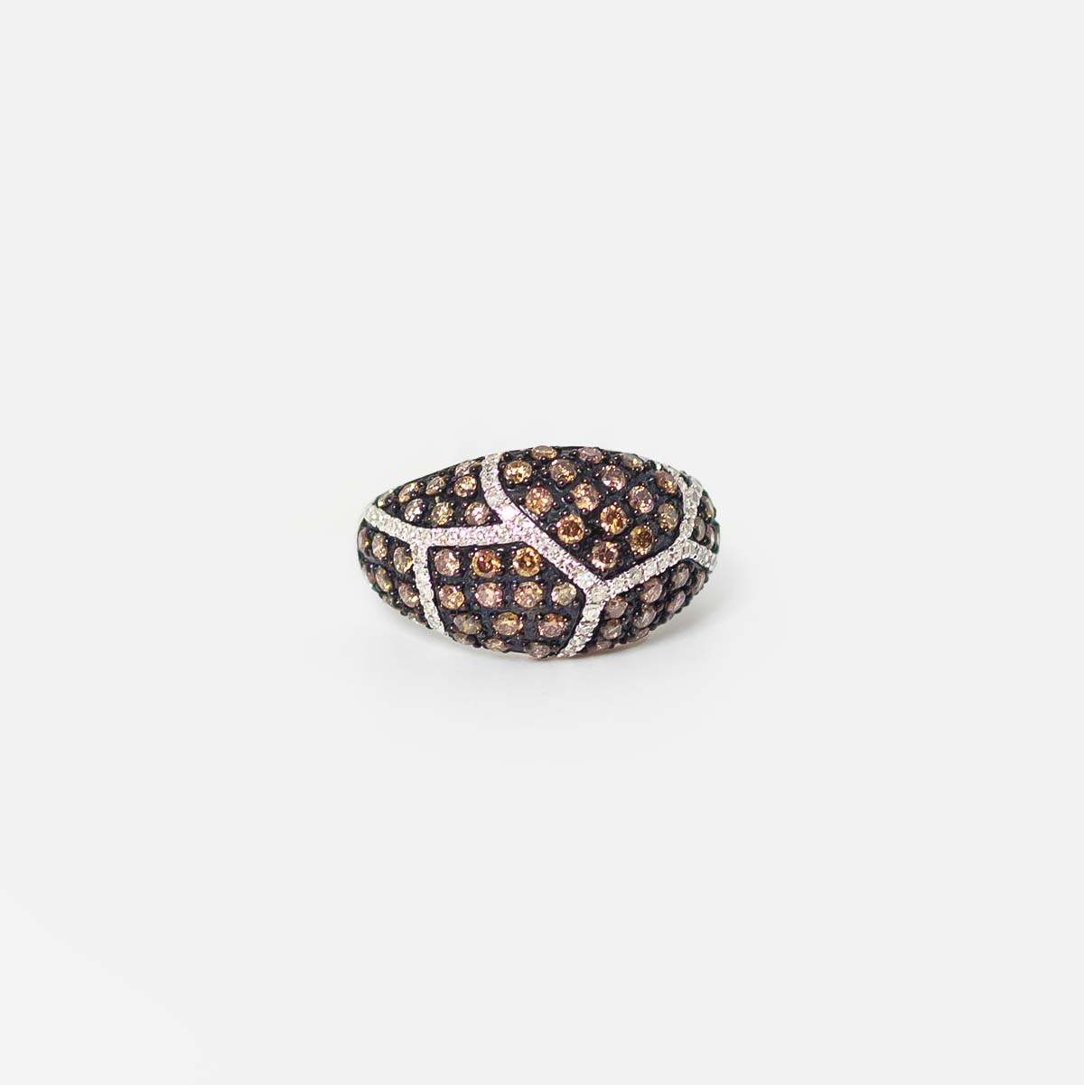 14KT Chocolate Diamond Ring R10532 - Royal Gems and Jewelry