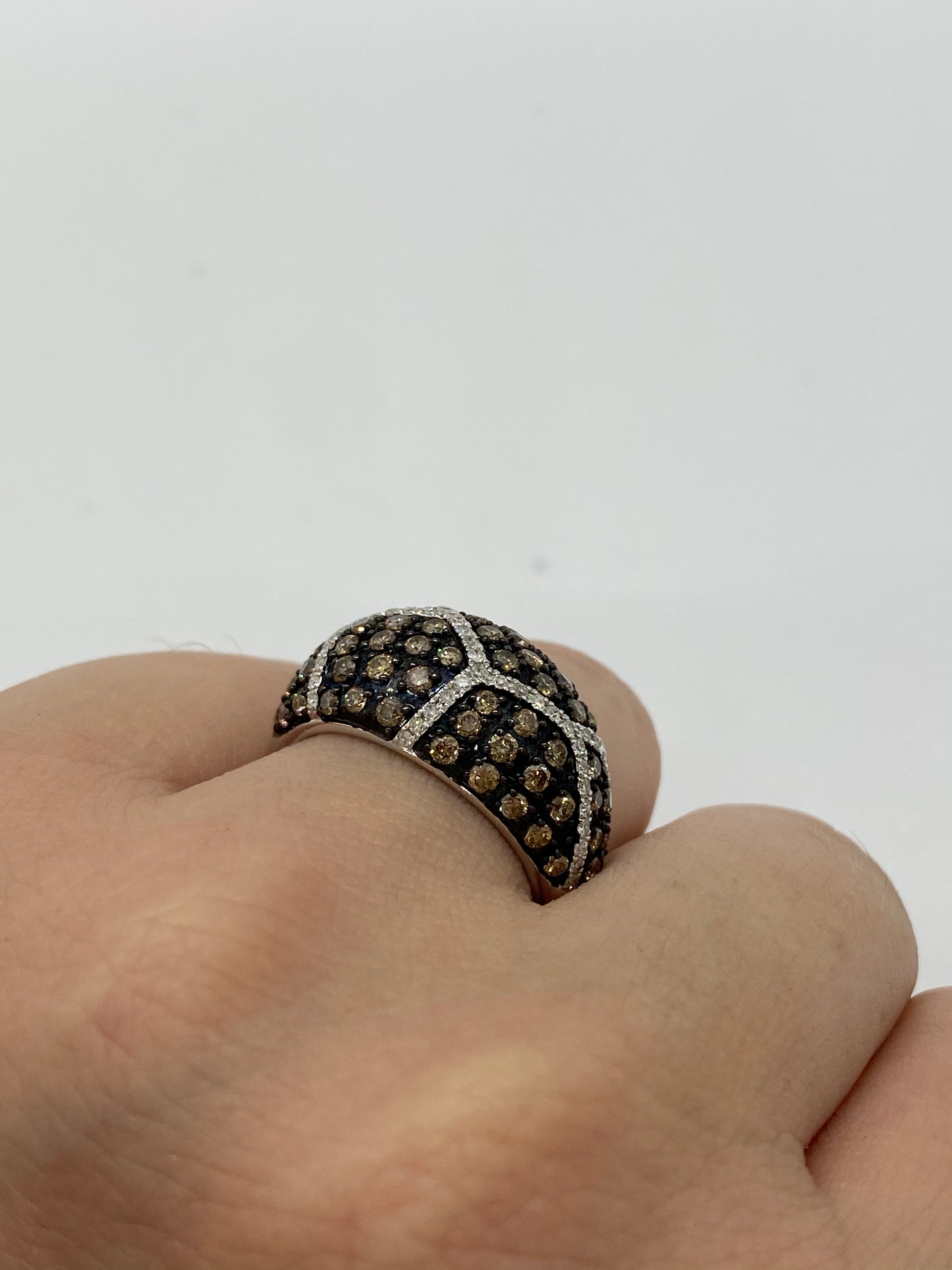 14KT Chocolate Diamond Ring R10532 - Royal Gems and Jewelry