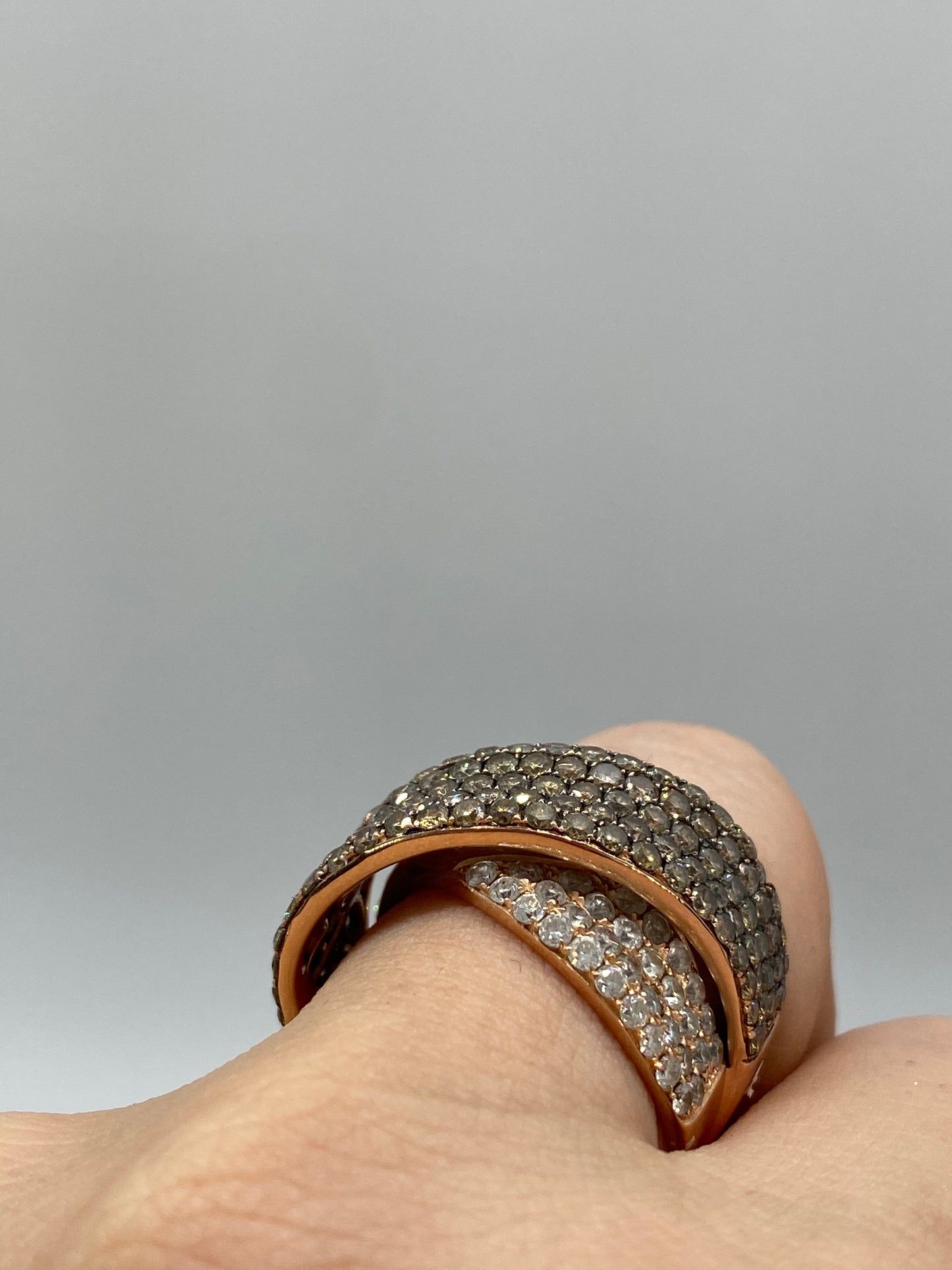 Chocolate Diamond Ring R10930 - Royal Gems and Jewelry
