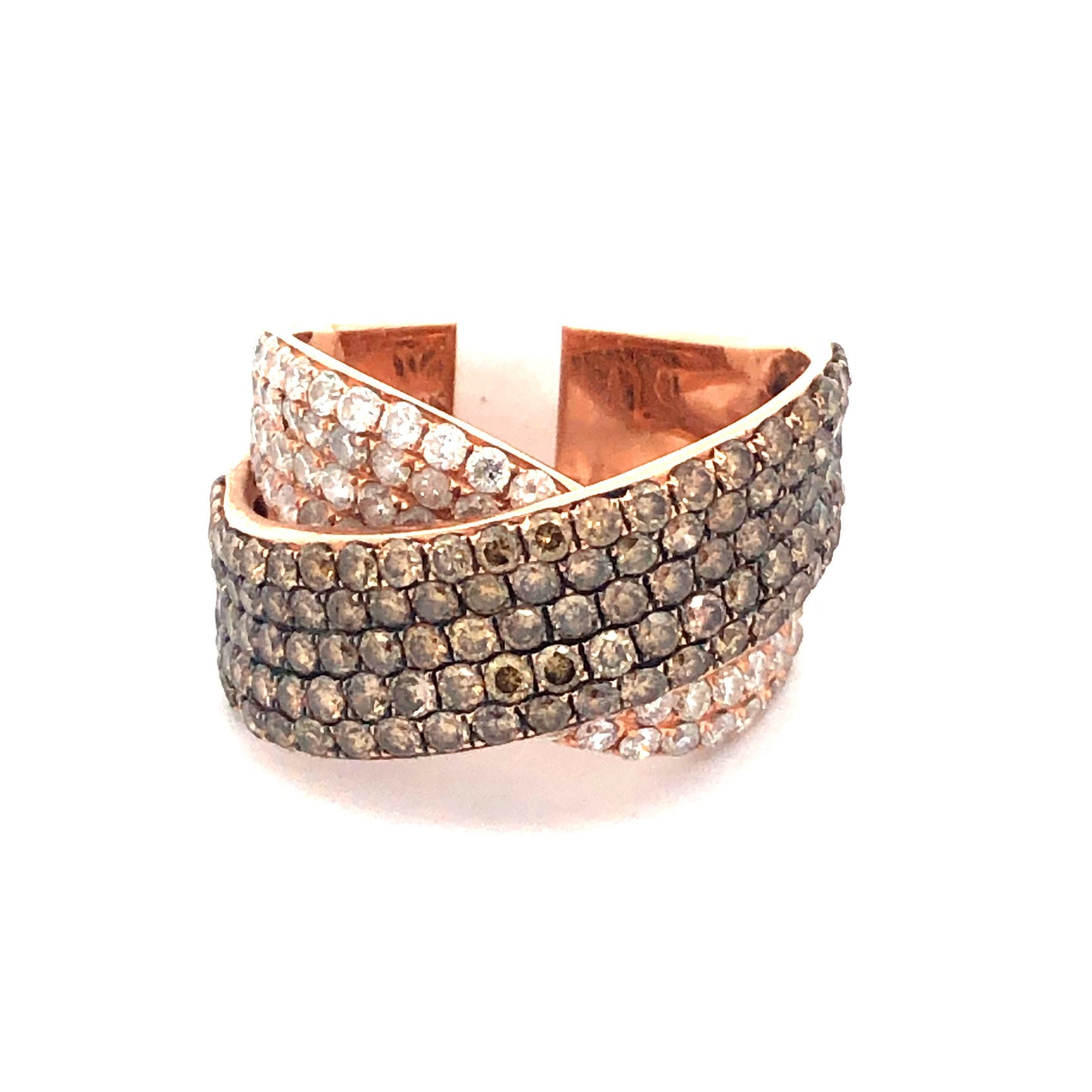 Chocolate Diamond Ring R10930 - Royal Gems and Jewelry