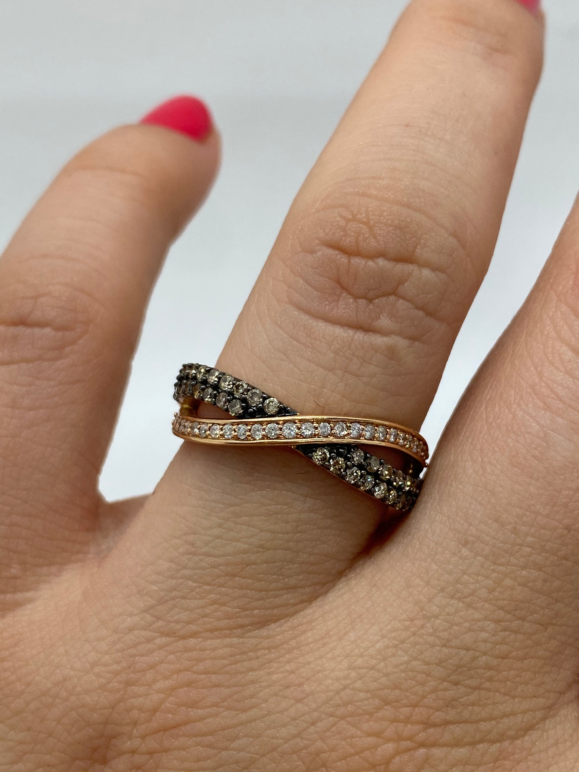 Chocolate Diamond Ring R11637 - Royal Gems and Jewelry