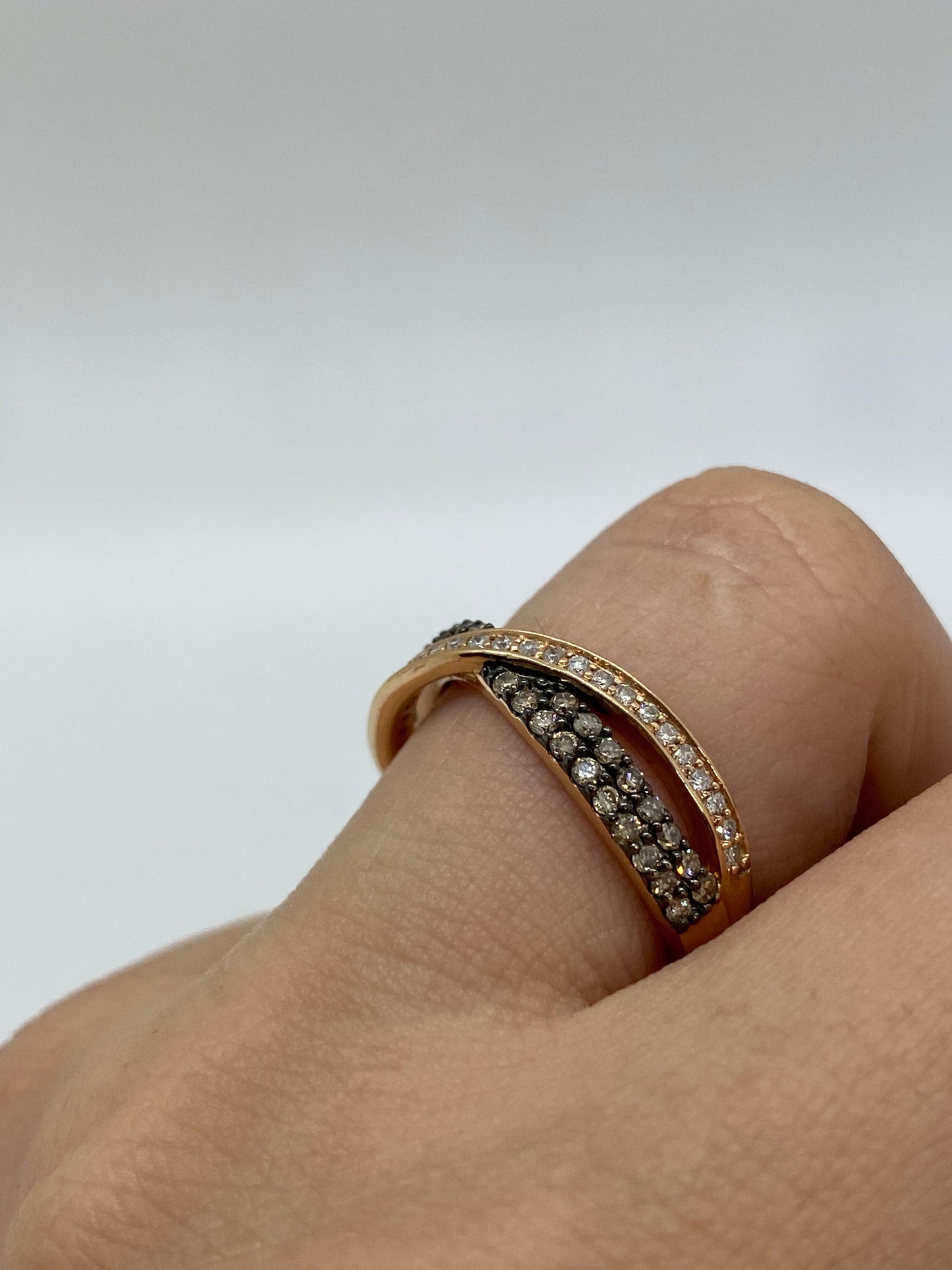 Chocolate Diamond Ring R11637 - Royal Gems and Jewelry