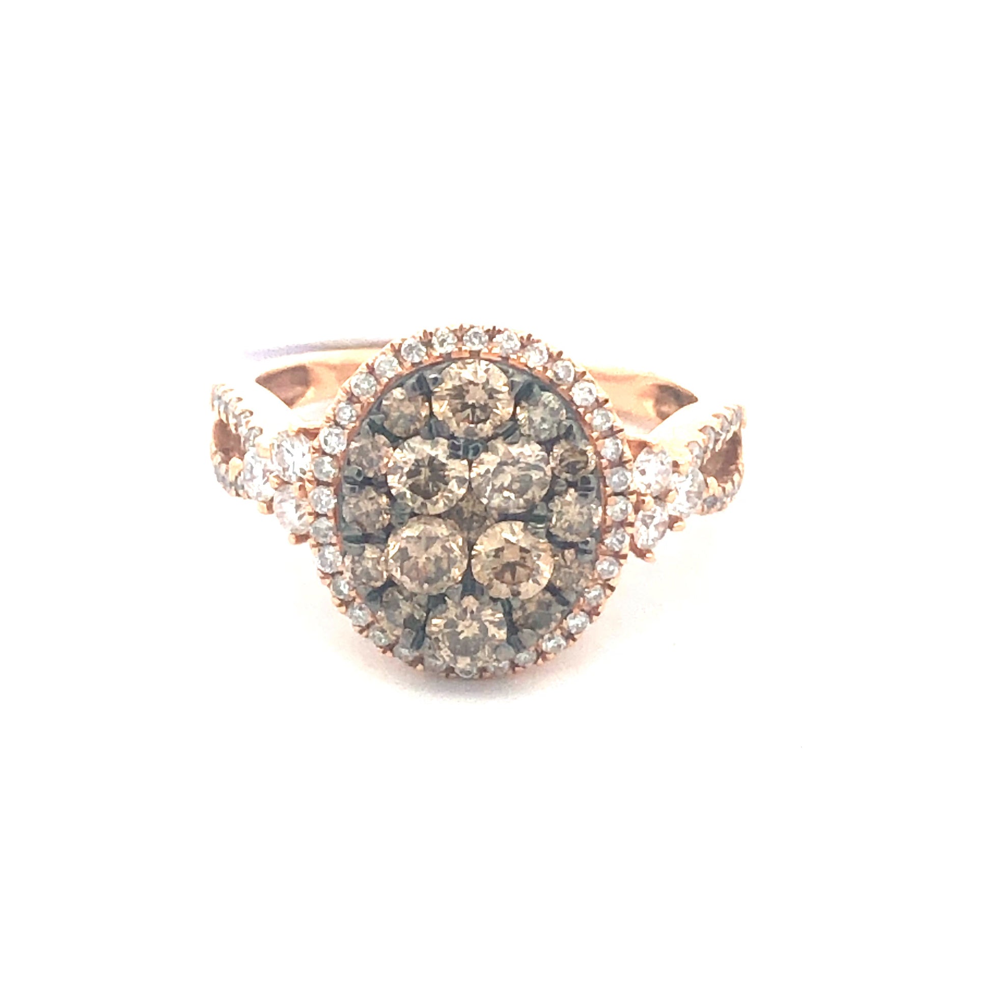 Chocolate Diamond Ring R11676 - Royal Gems and Jewelry