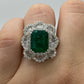 Emerald Ring R12318 - Royal Gems and Jewelry