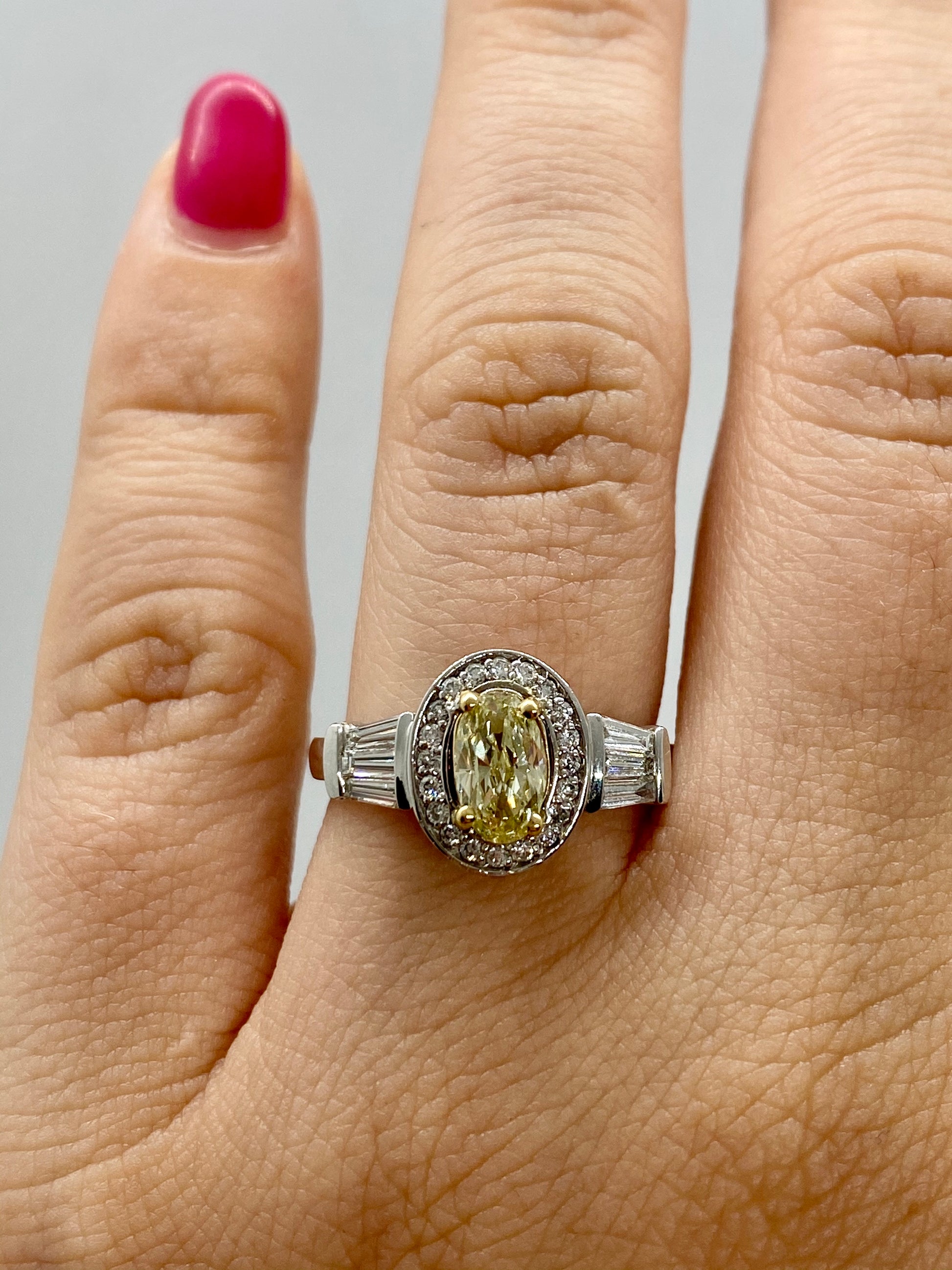Yellow Diamond Ring R15481 - Royal Gems and Jewelry