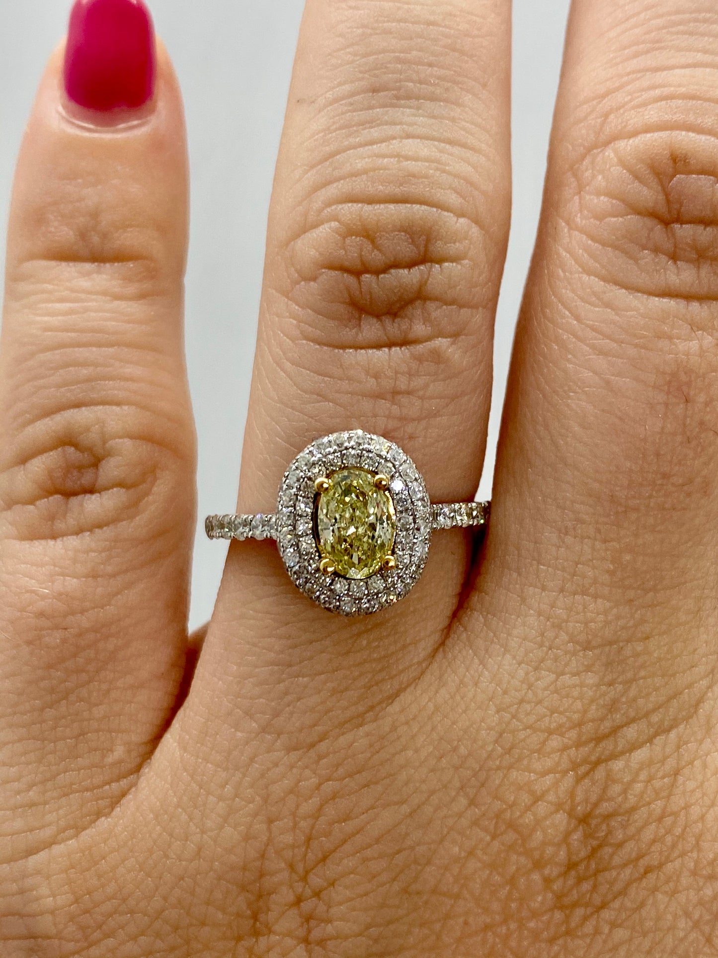 Yellow Diamond Ring R15833 - Royal Gems and Jewelry
