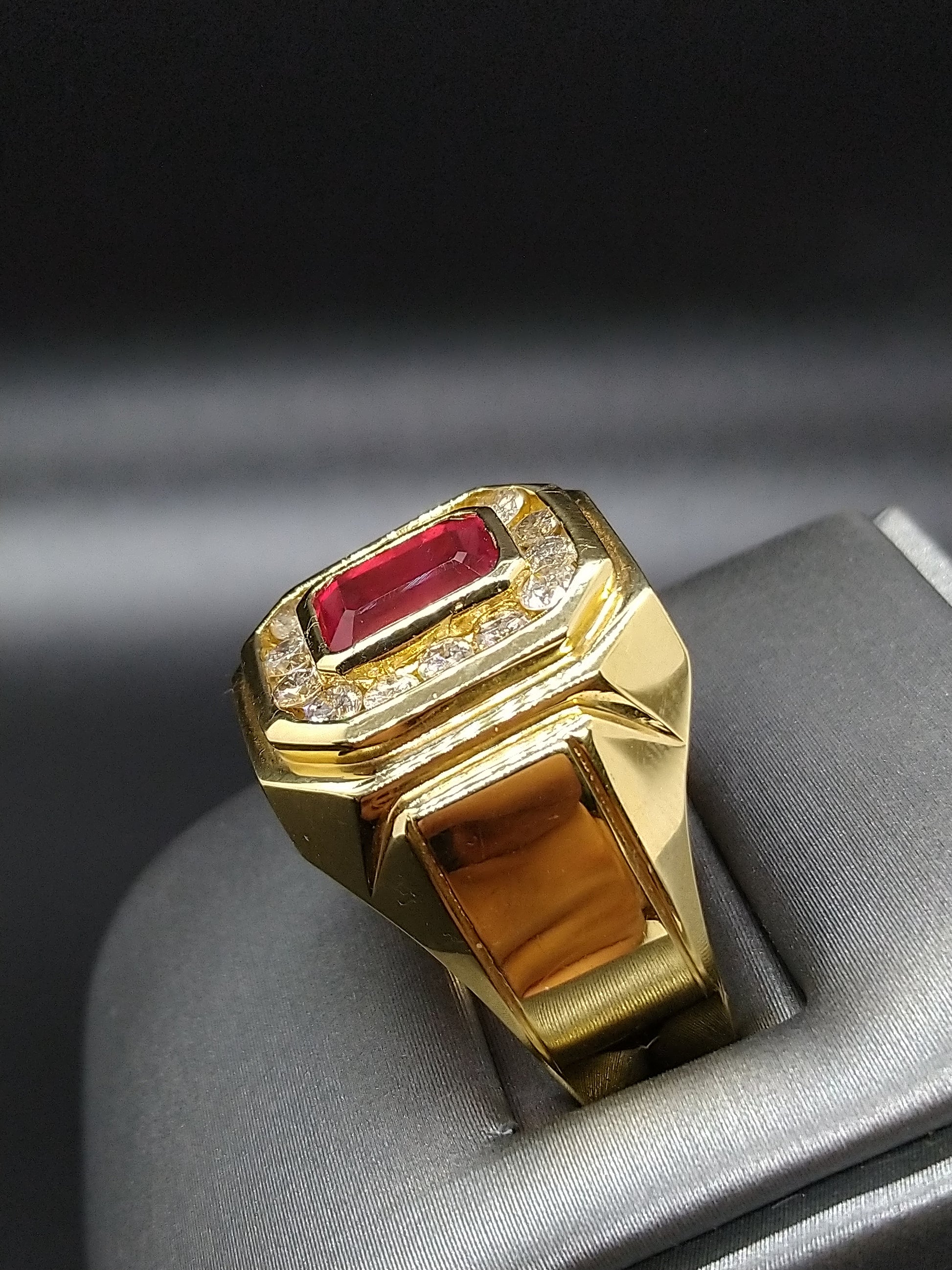 Mens Ruby Ring R16068 - Royal Gems and Jewelry
