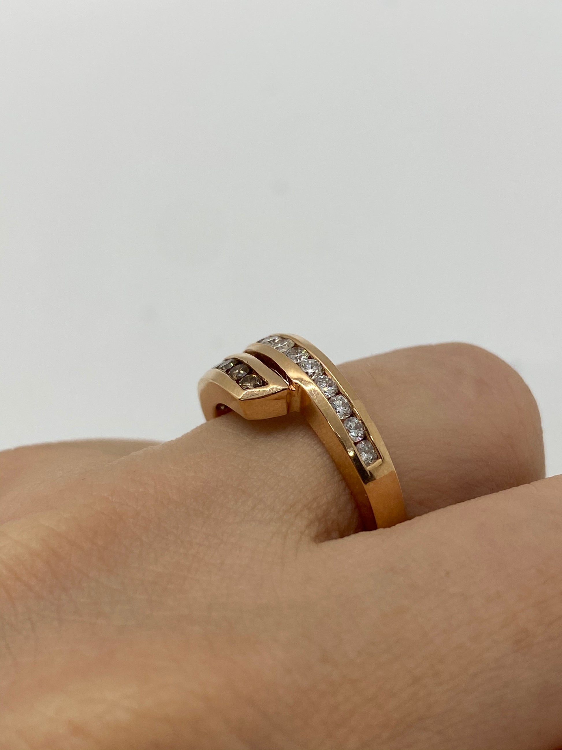 Chocolate Diamond Ring R16356 - Royal Gems and Jewelry