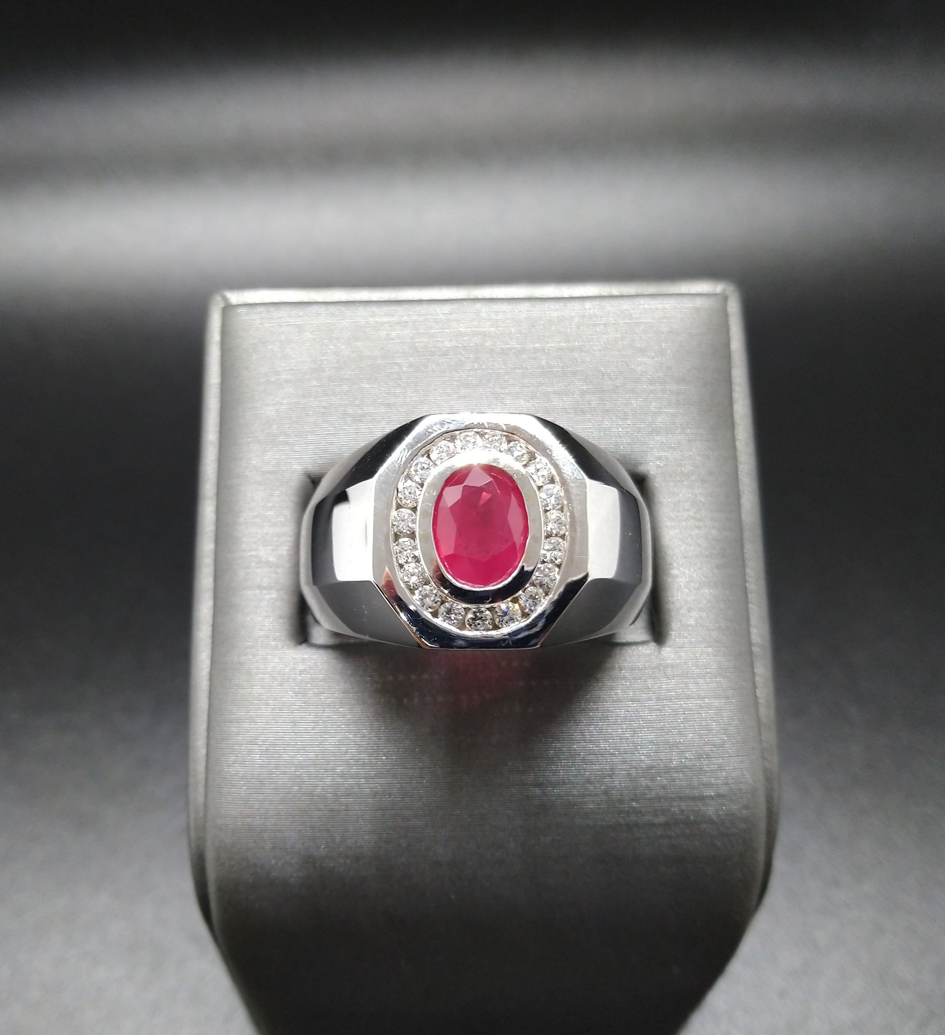 Men's Ruby Ring R16502 - Royal Gems and Jewelry