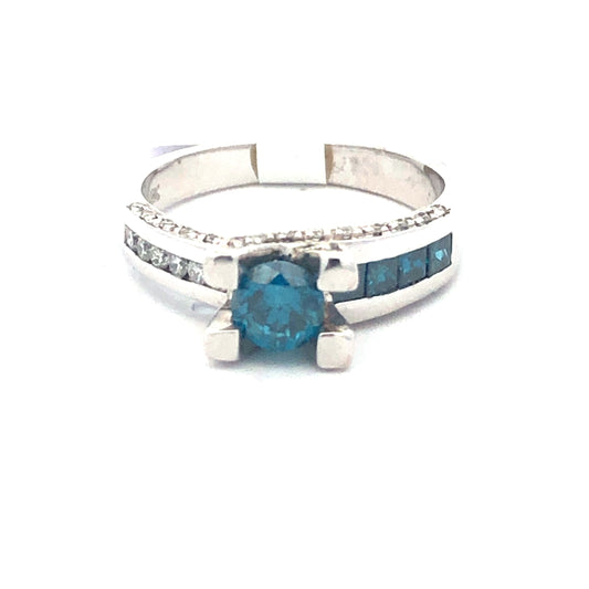 Blue Diamond Ring R16918