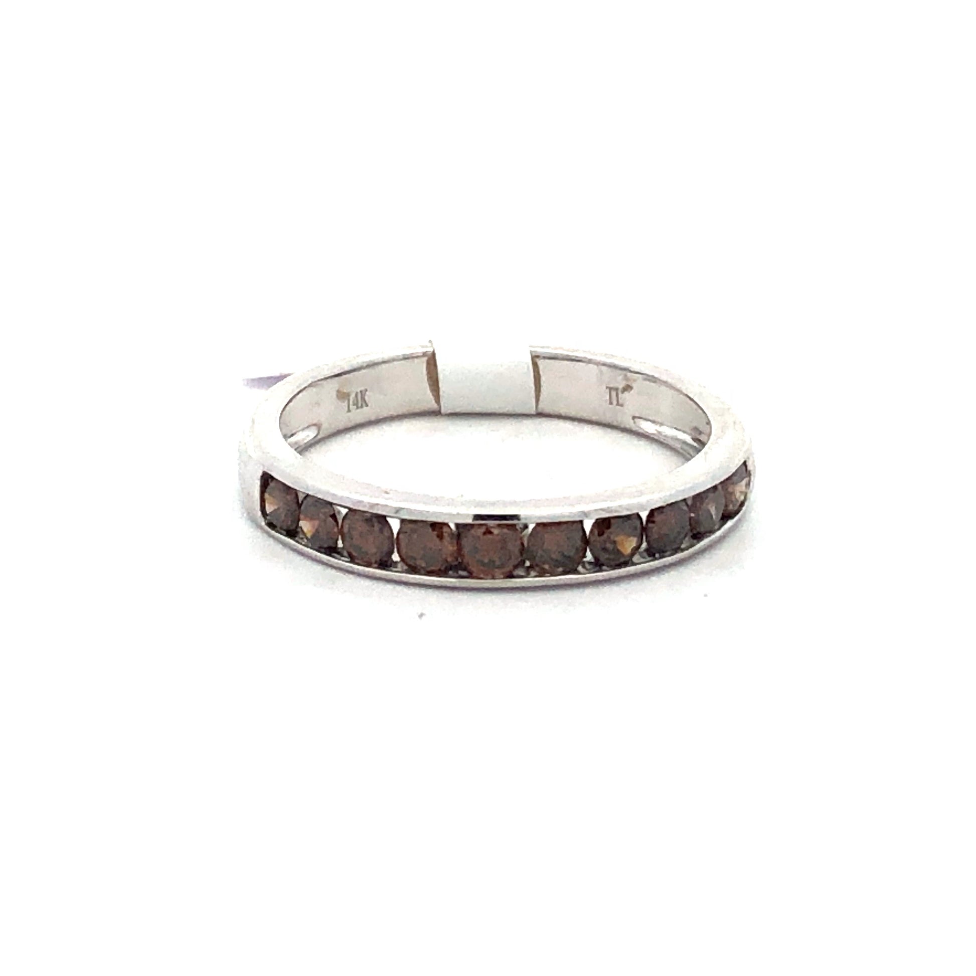 Chocolate Diamond Ring R16926 - Royal Gems and Jewelry