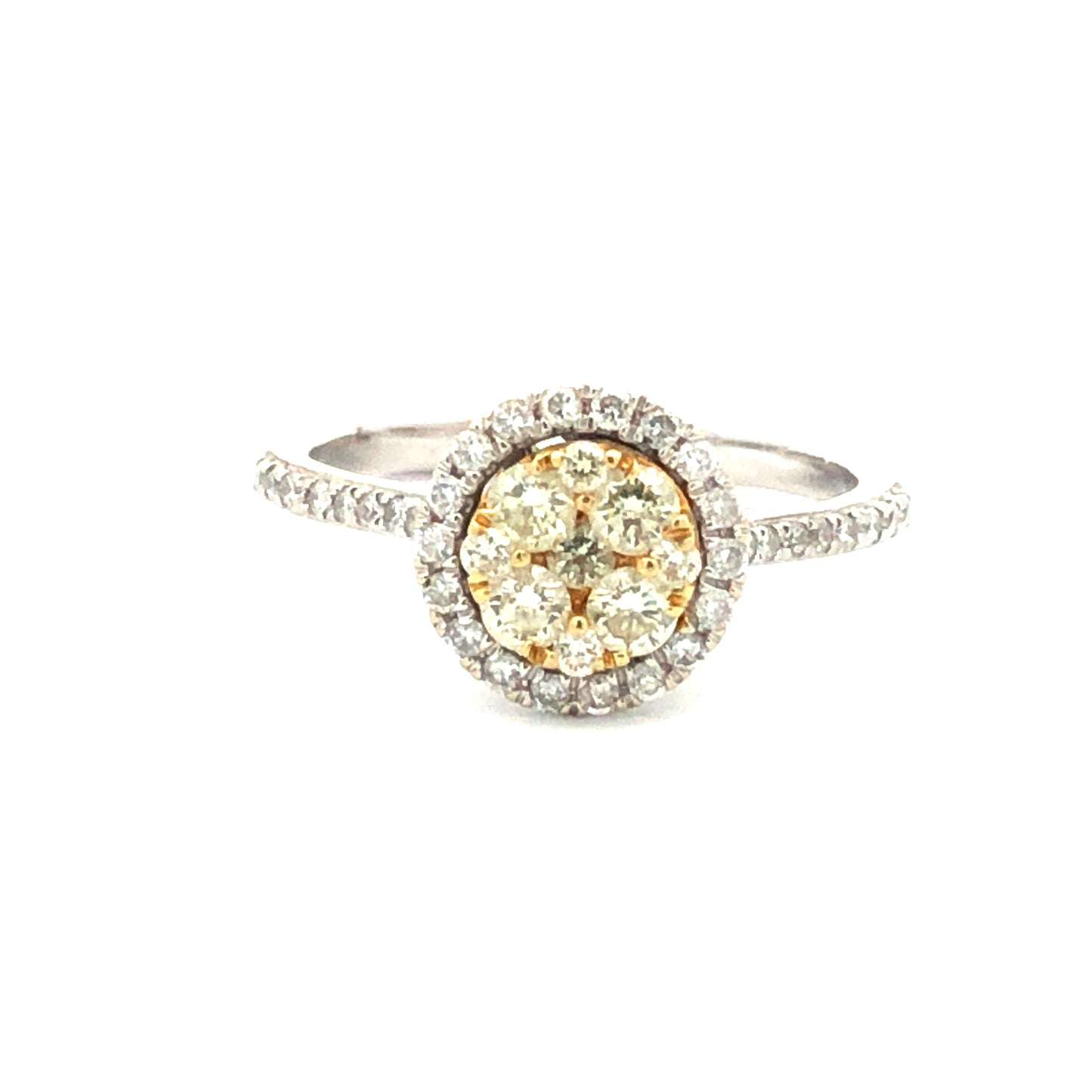 Yellow Diamond Ring R17042 - Royal Gems and Jewelry