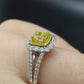Yellow Diamond Ring R17122 - Royal Gems and Jewelry