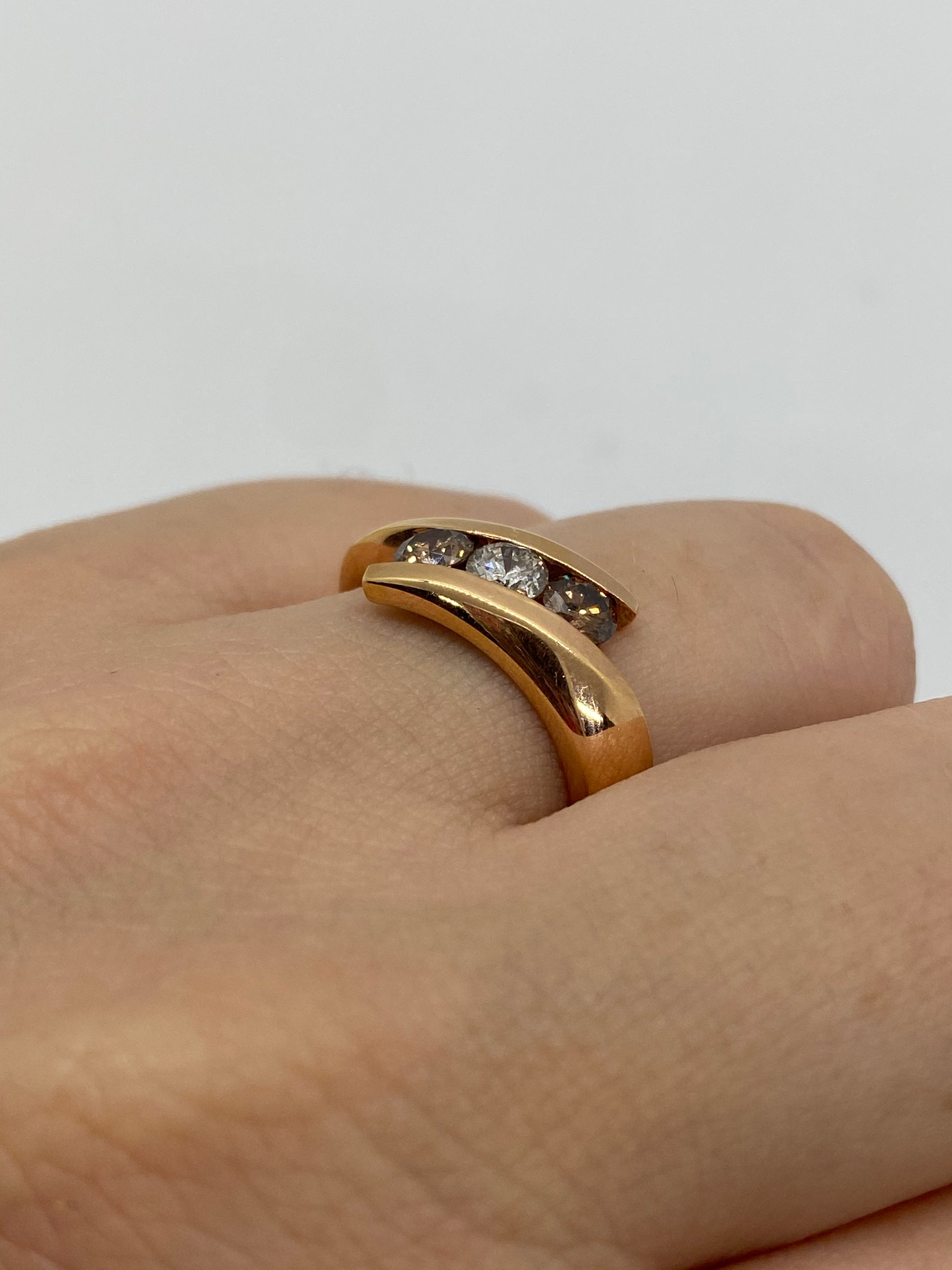 Chocolate Diamond Ring R17240 - Royal Gems and Jewelry