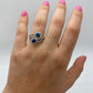 Blue Diamond Ring R18038