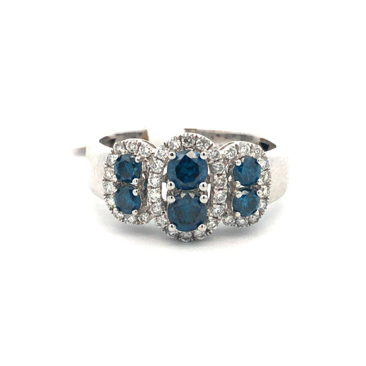 Blue Diamond Ring R18040