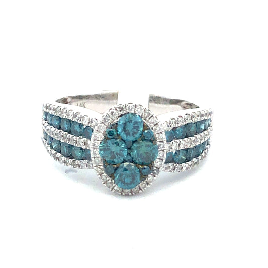 Blue Diamond Ring R18207