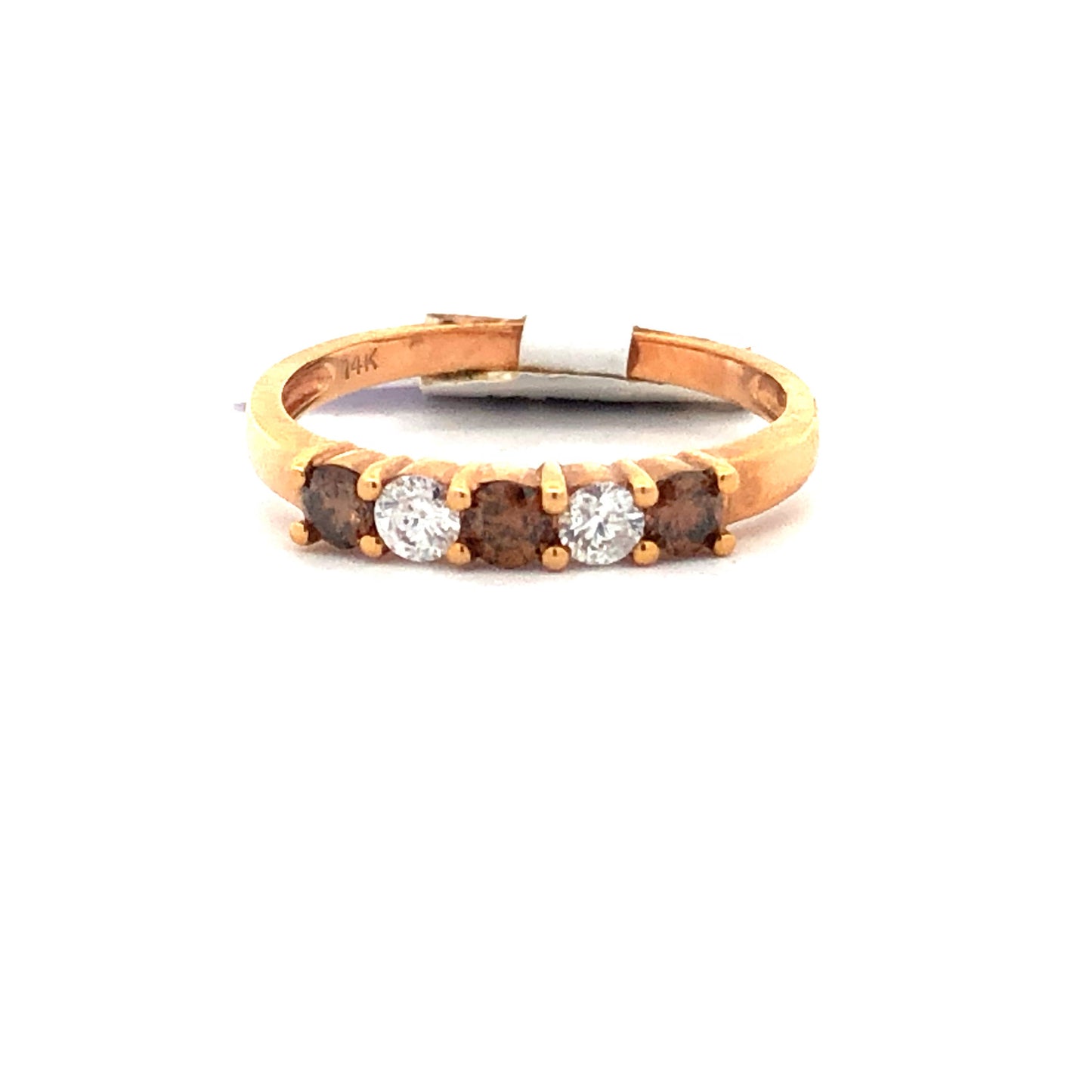 Chocolate Diamond Ring R18256 - Royal Gems and Jewelry