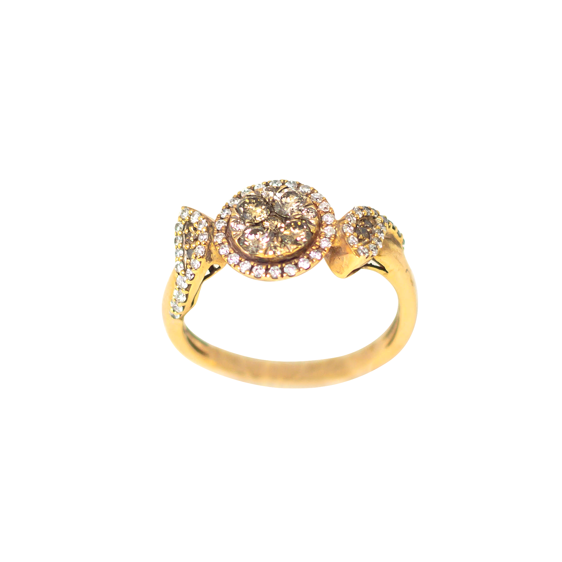 Chocolate Diamond Ring R18652 - Royal Gems and Jewelry
