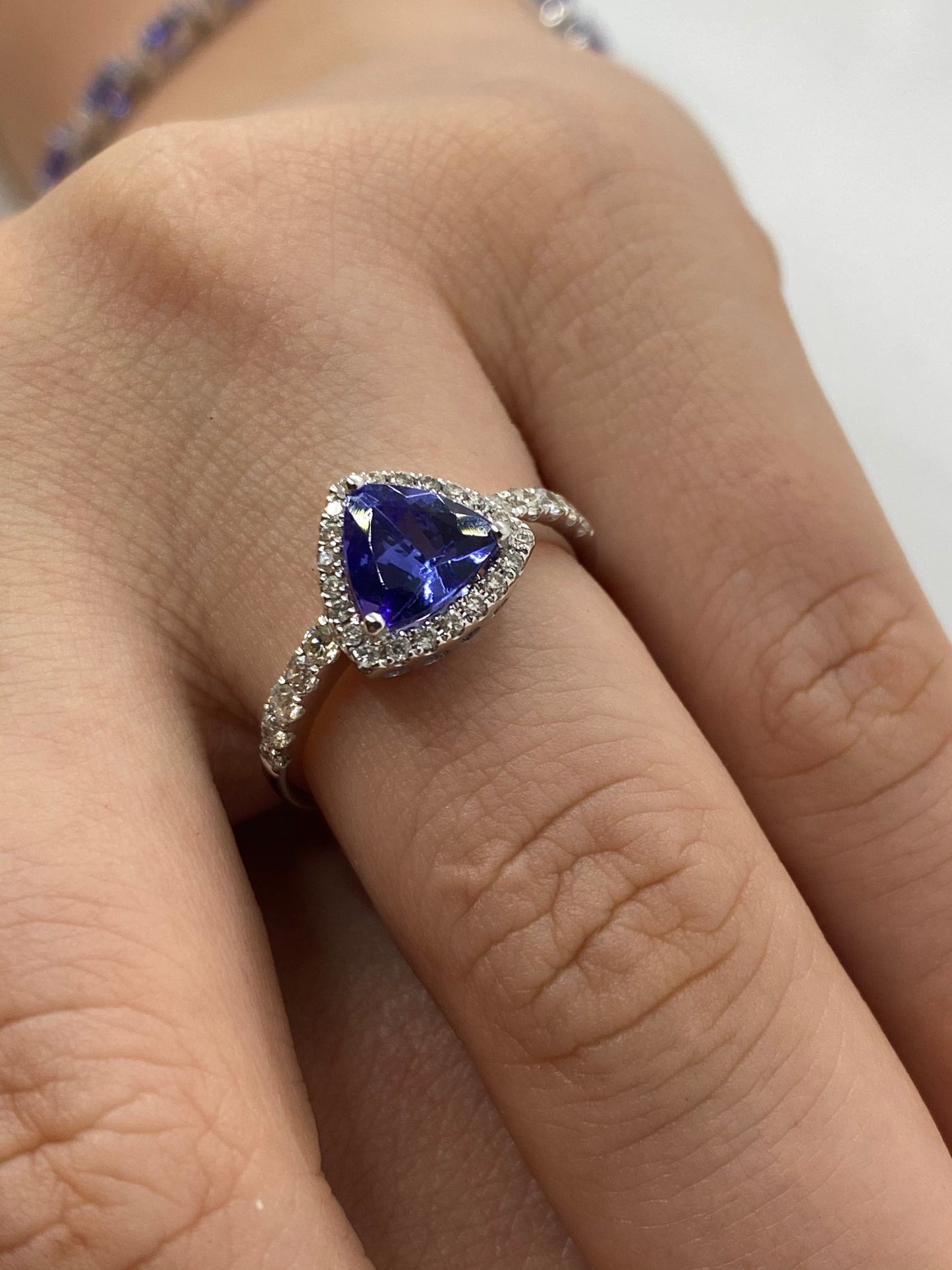 Tanzanite Ring R18689 - Royal Gems and Jewelry