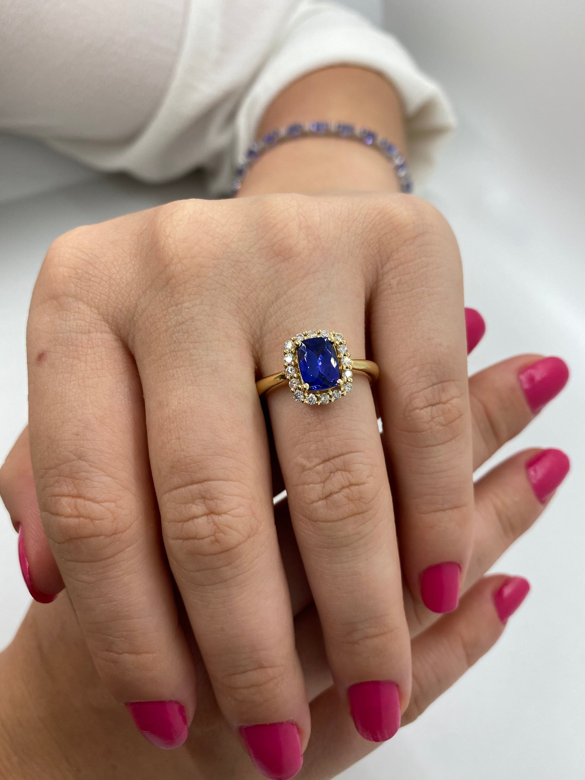Tanzanite Ring R18697 - Royal Gems and Jewelry