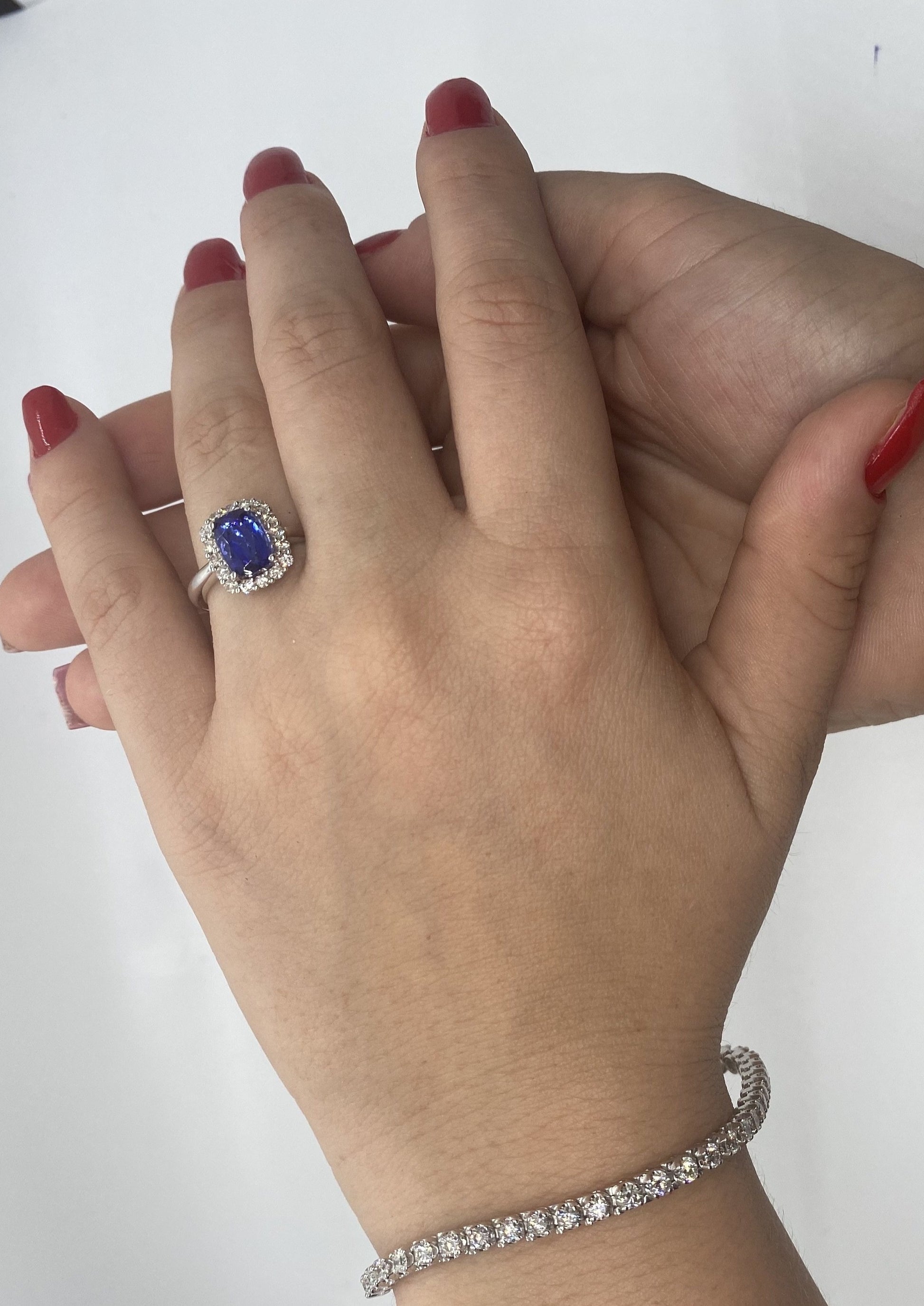 Tanzanite Ring R18698 - Royal Gems and Jewelry