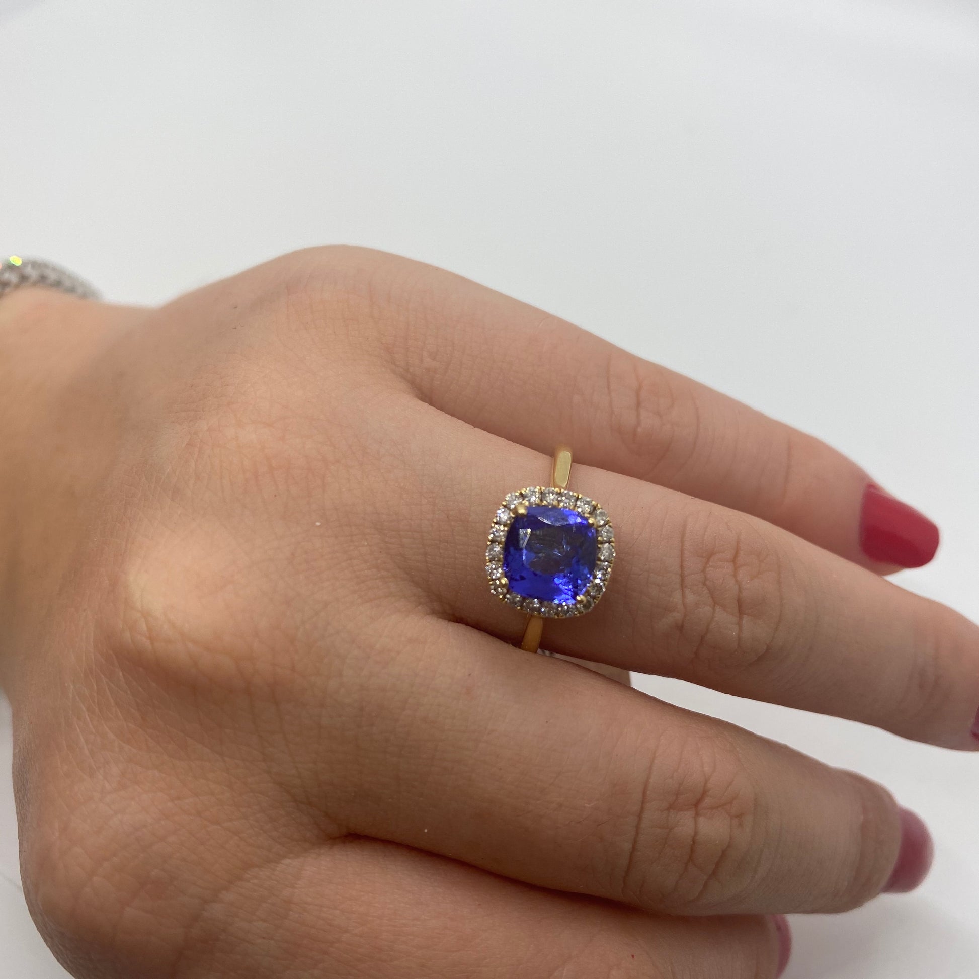 Tanzanite Ring R18706 - Royal Gems and Jewelry