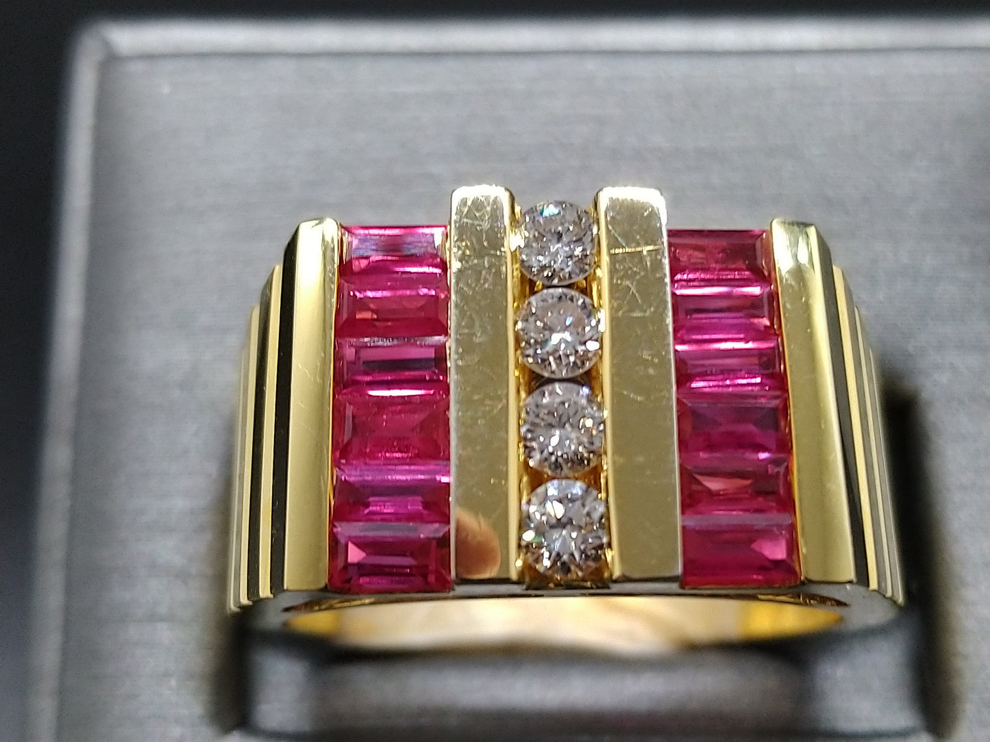 Men's Ruby Ring R18770 - Royal Gems and Jewelry