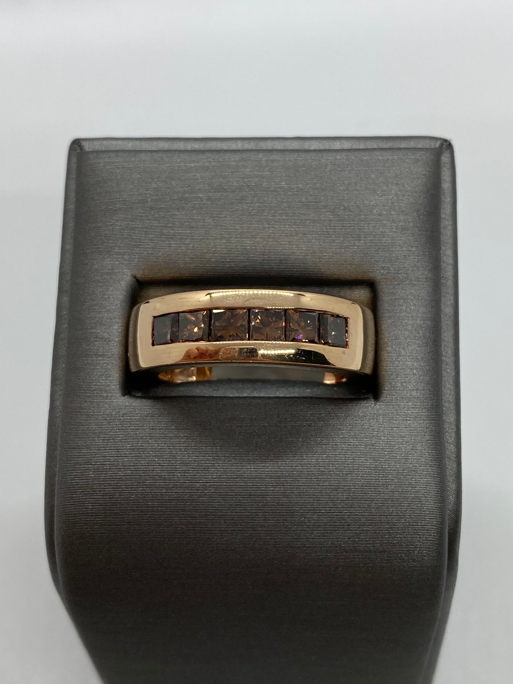 Men's Chocolate Diamond Ring R19659 - Royal Gems and Jewelry