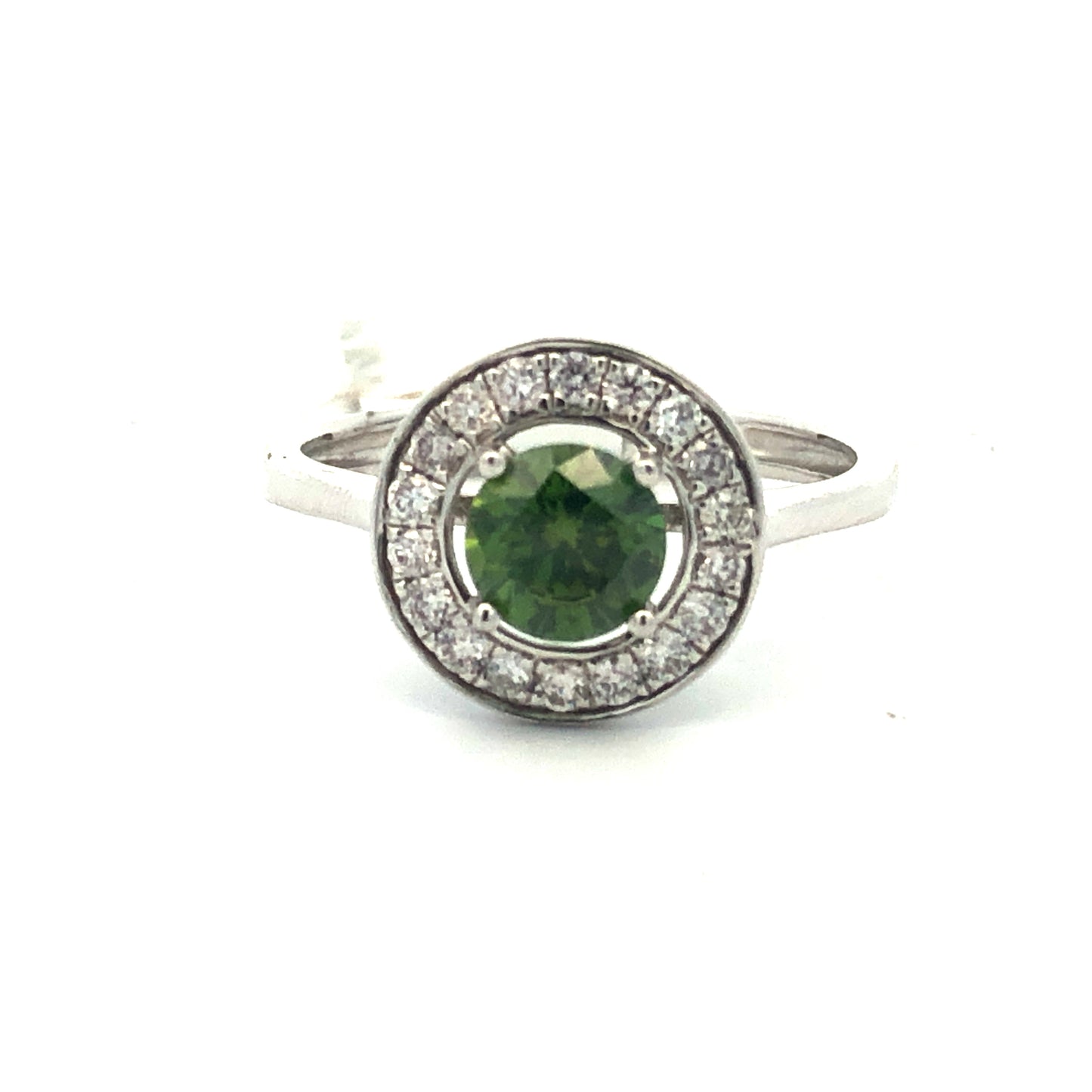 GREEN DIAMOND RING R19680