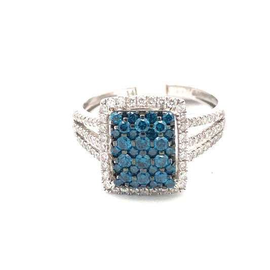 Blue Diamond Ring R19690