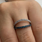 Blue Diamond Ring R19696 - Royal Gems and Jewelry