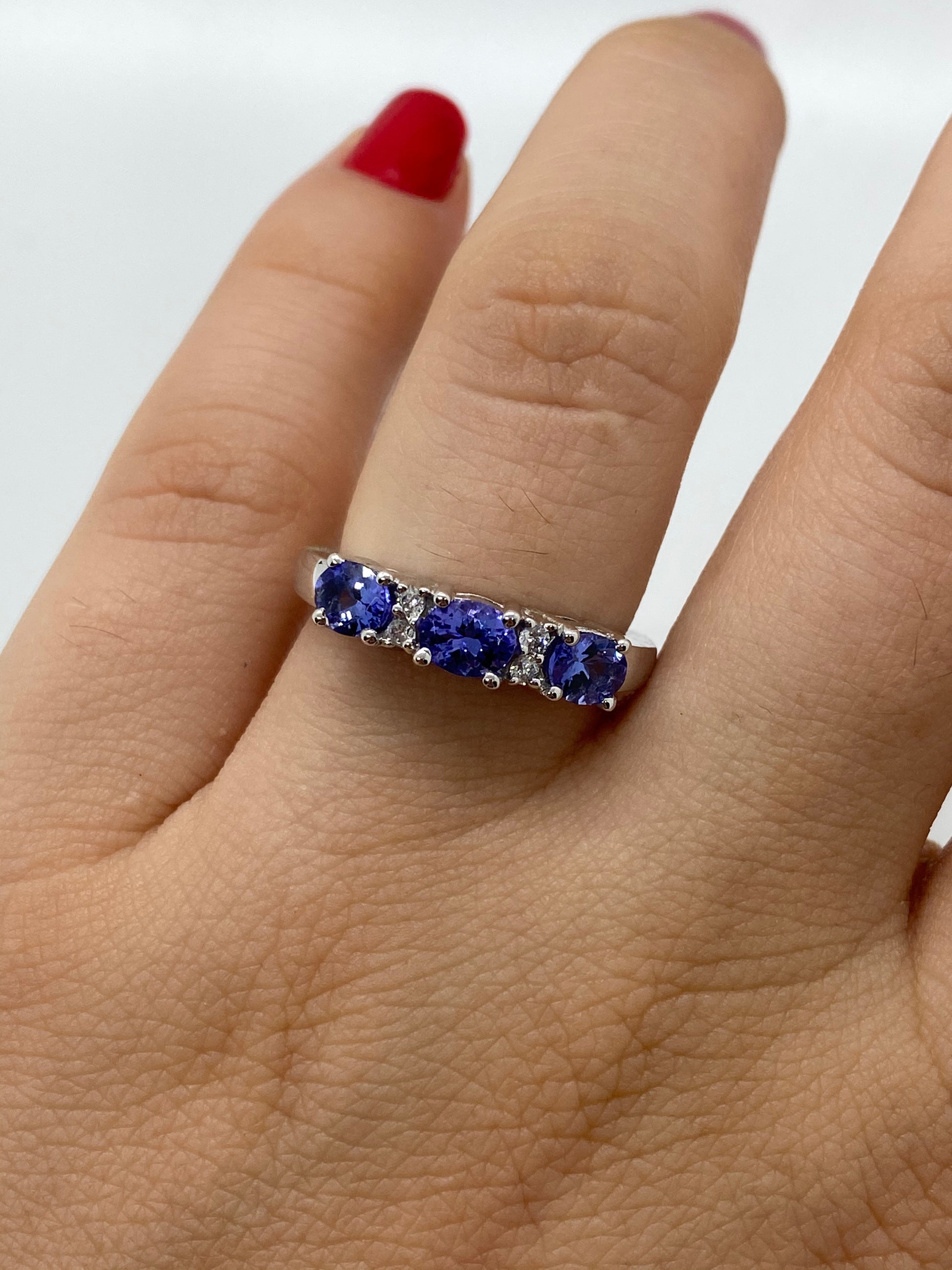 Tanzanite Ring R19863 - Royal Gems and Jewelry