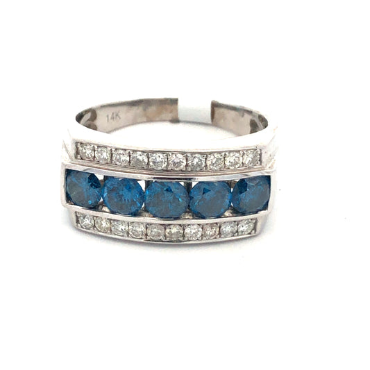 Blue Diamond Ring R20049