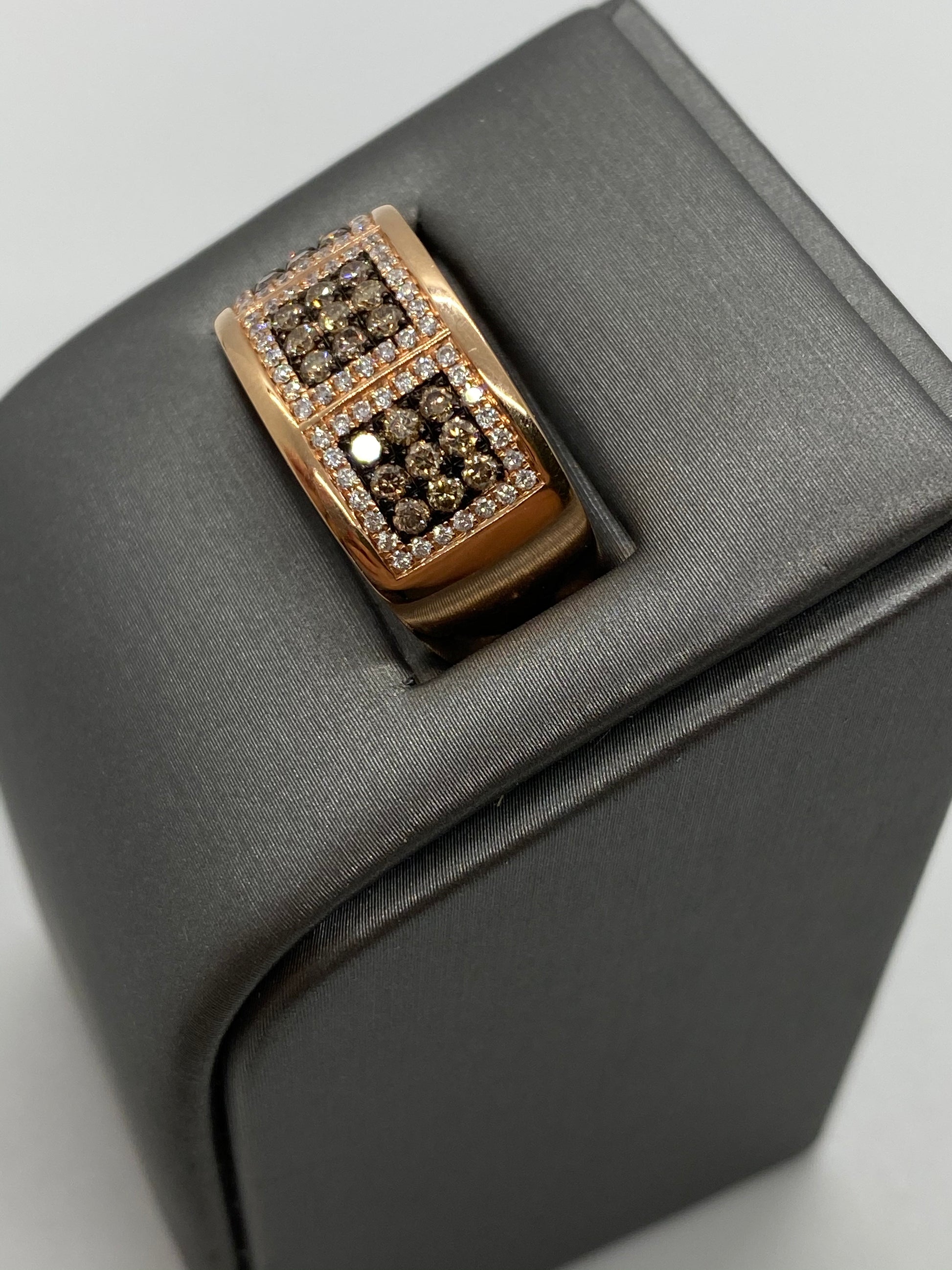 Men's Chocolate Diamond Ring R20157 - Royal Gems and Jewelry